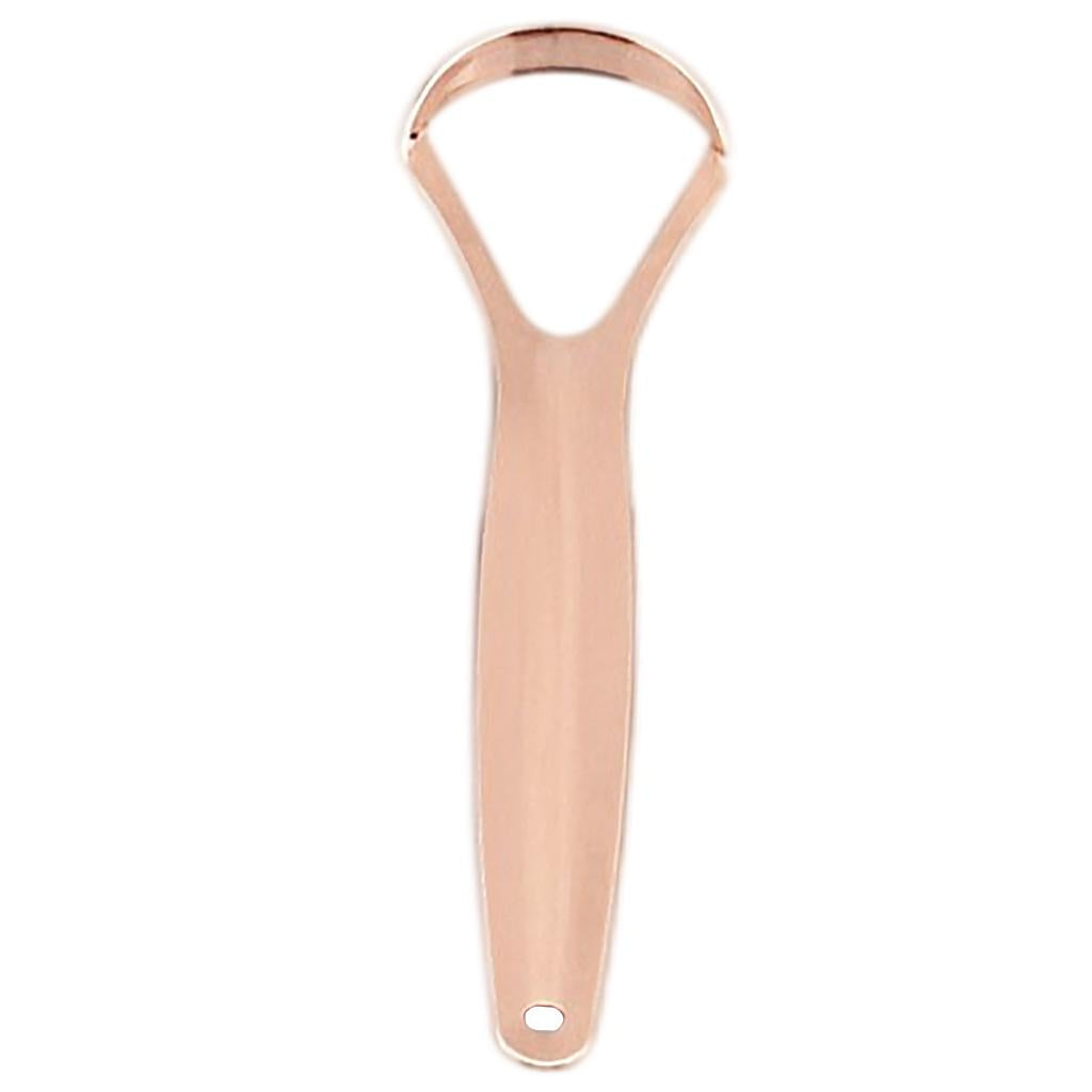 Tongue Coating Scraper Metal for Adults Kid Fresh Breath Big Hollow Scraper