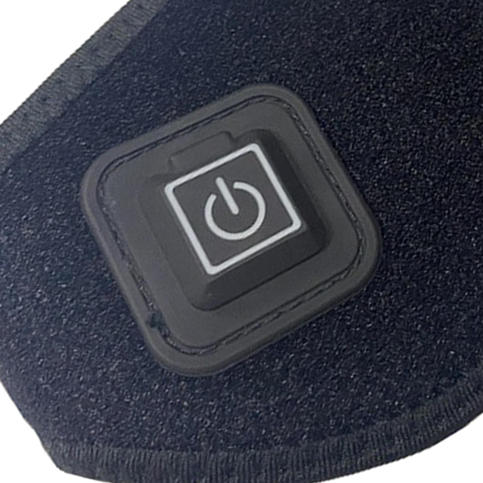 Adjustable Heating Neck Massager Belt USB Power Relieve Neck Pressure Black