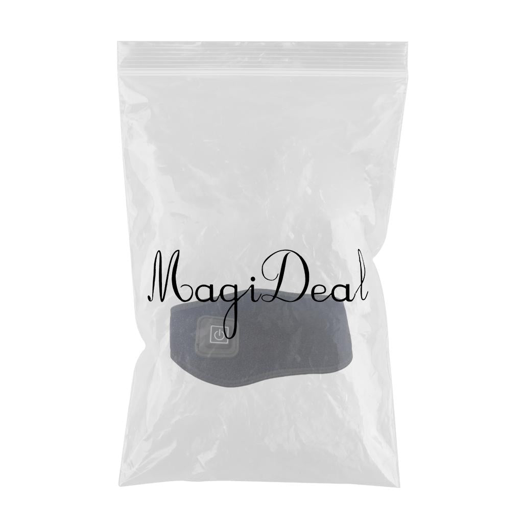 Adjustable Heating Neck Massager Belt USB Power Relieve Neck Pressure Black