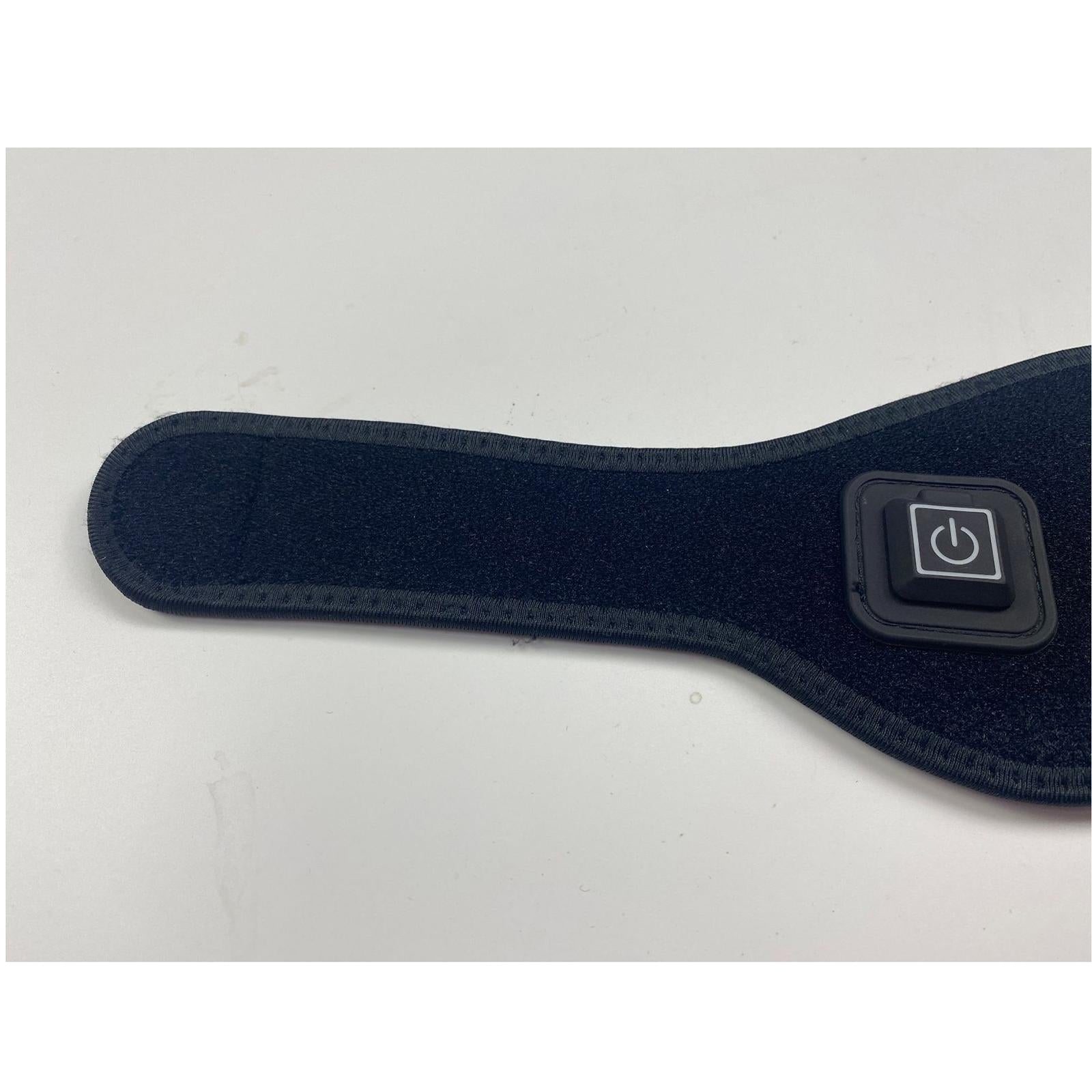 Adjustable Heating Neck Massager Belt USB Power Relieve Neck Pressure Black