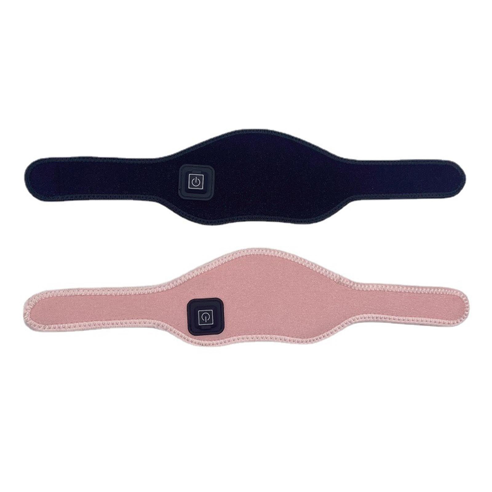 Adjustable Heating Neck Massager Belt USB Power Relieve Neck Pressure Black