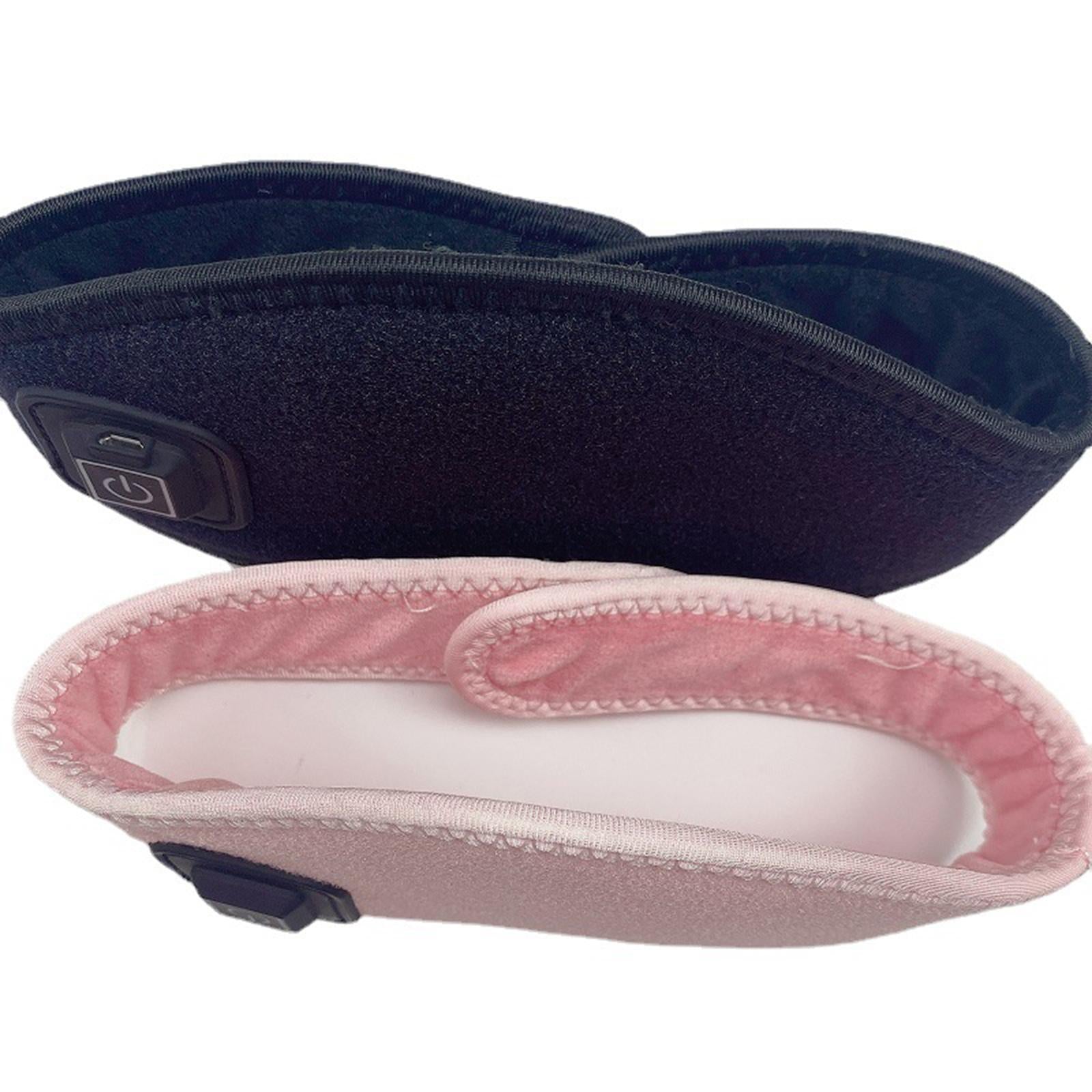 Adjustable Heating Neck Massager Belt USB Power Relieve Neck Pressure Black