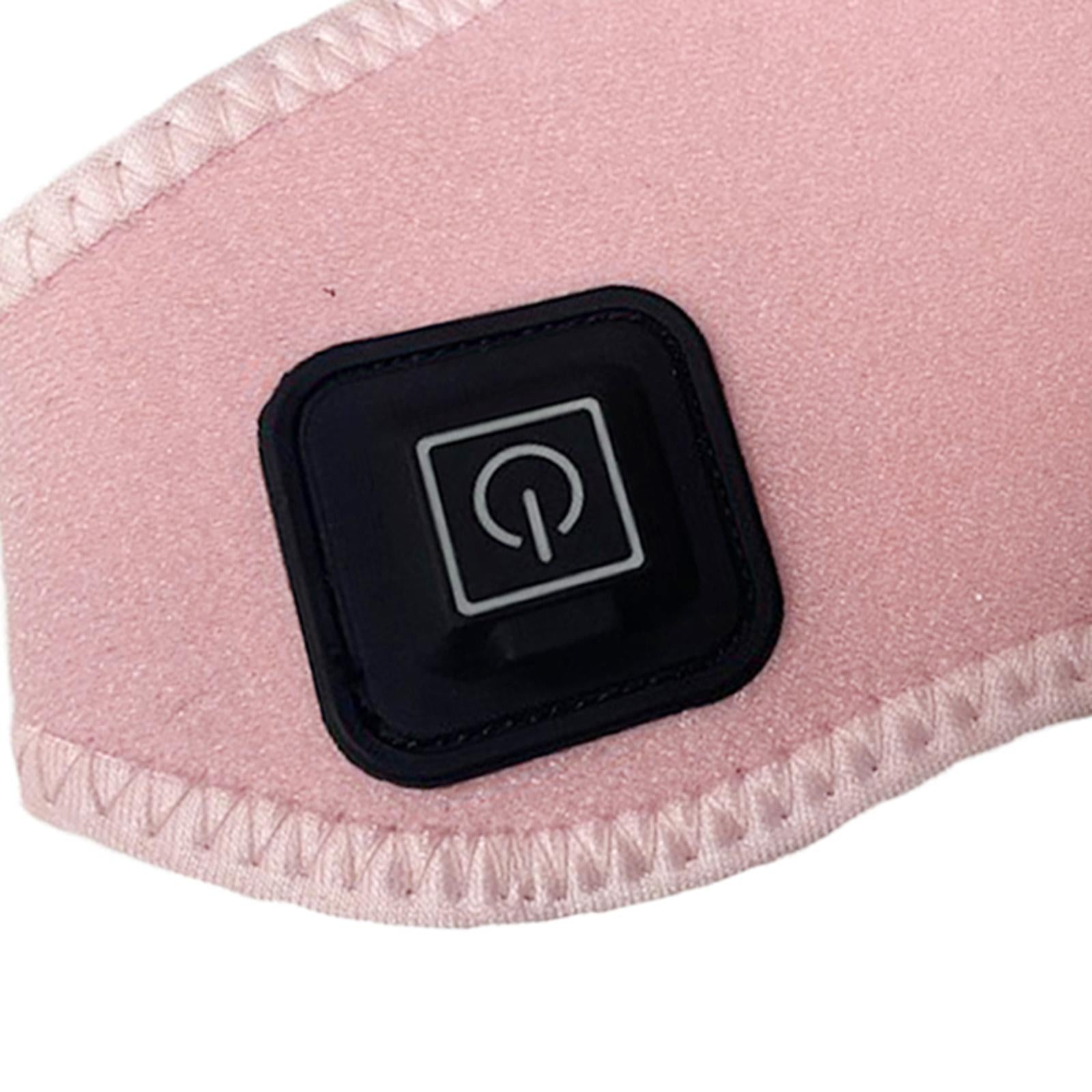 Adjustable Heating Neck Massager Belt USB Power Relieve Neck Pressure Pink
