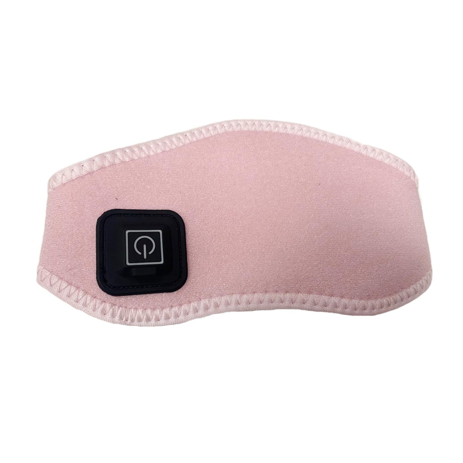 Adjustable Heating Neck Massager Belt USB Power Relieve Neck Pressure Pink