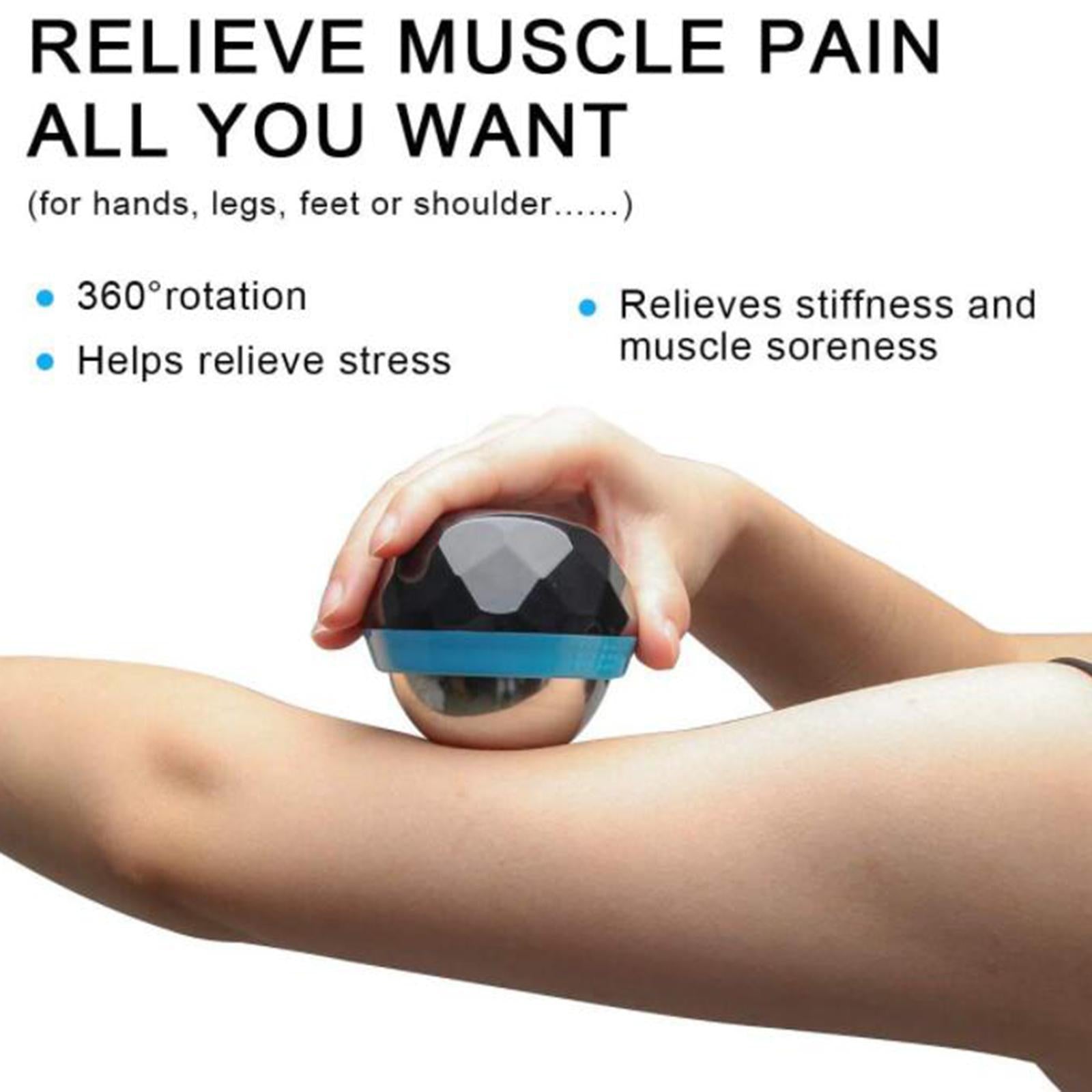 Cold Massage Roller Massage Ball for Foot Shoulders Neck Waist Arms Legs Green