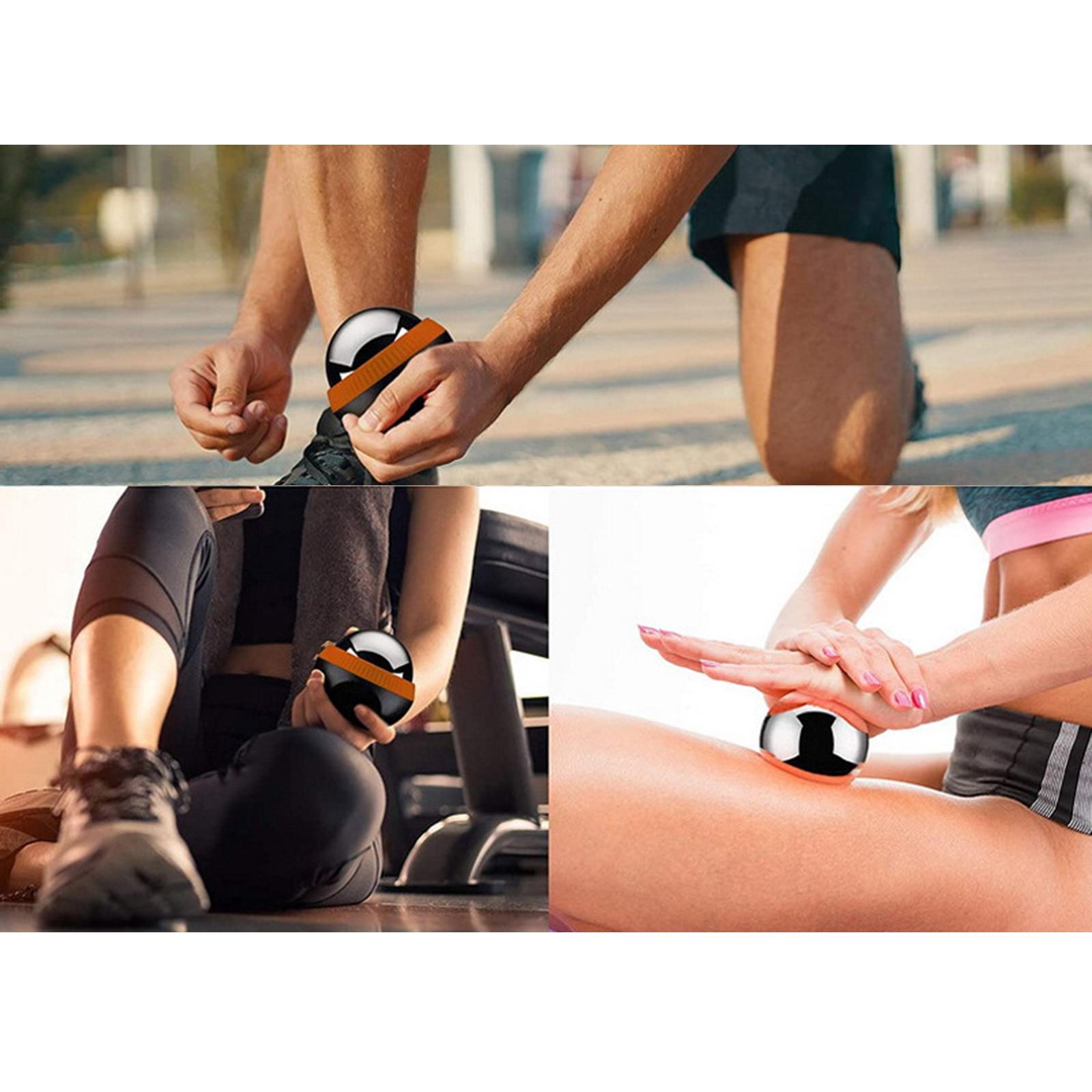 Cold Massage Roller Massage Ball for Foot Shoulders Neck Waist Arms Legs Light Blue
