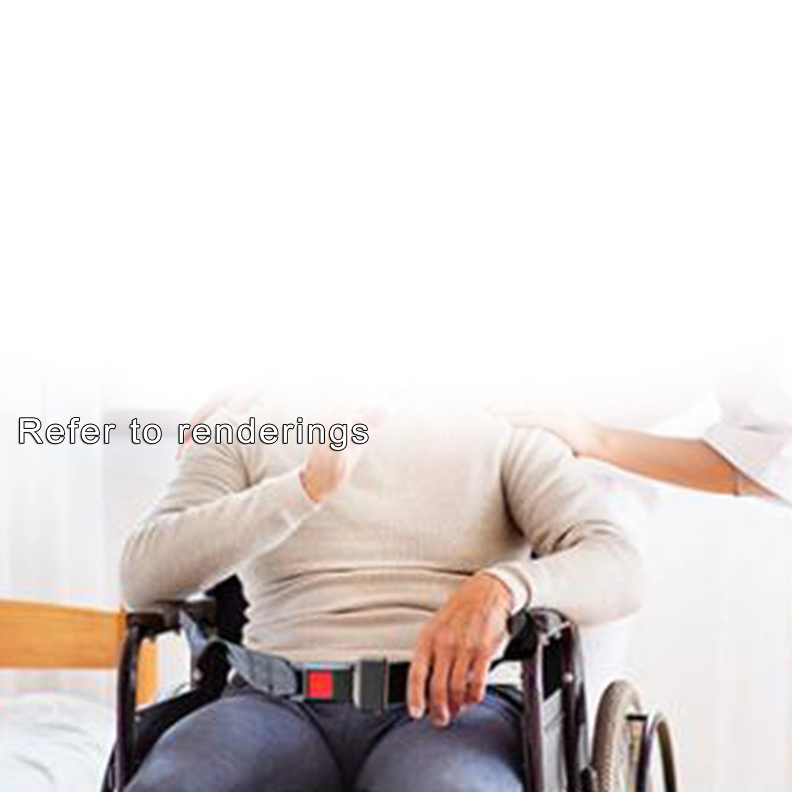 Durable Wheelchair Seat Belt Restraints Straps Harness Patients Adjustable