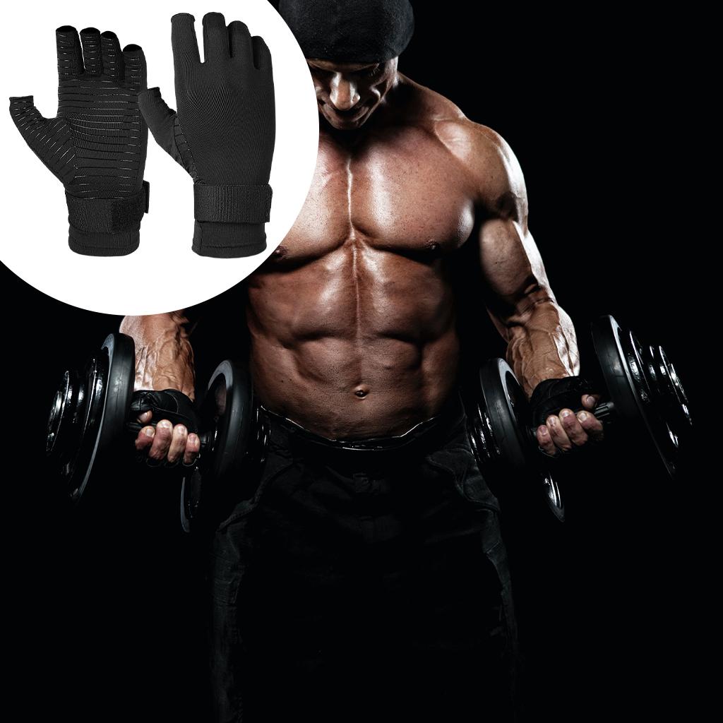 Copper Compression Gloves Women Men Relieve Carpal Tunnel Pain Exercise S