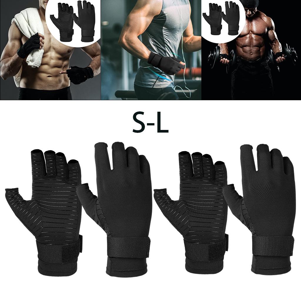 Copper Compression Gloves Women Men Relieve Carpal Tunnel Pain Exercise S