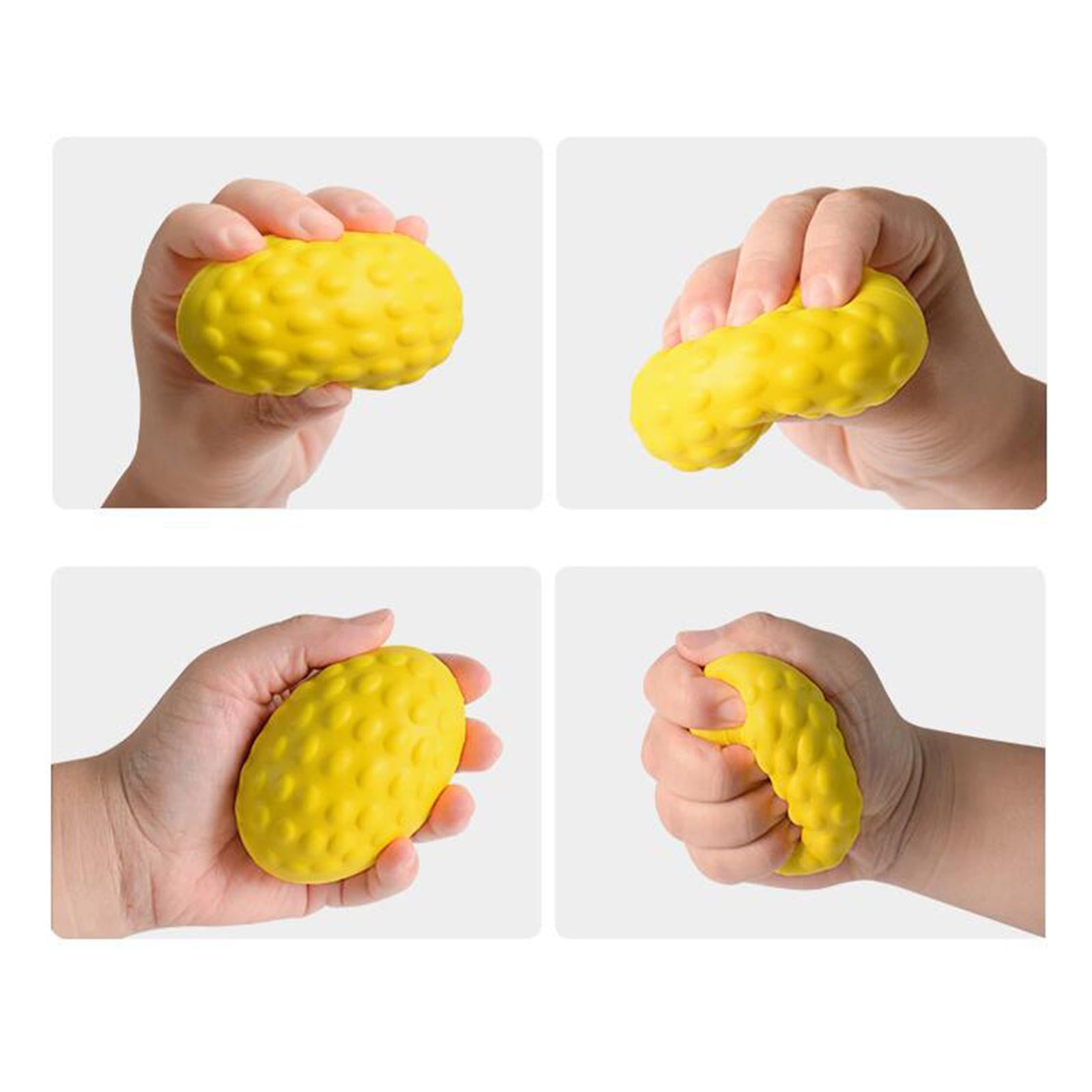 Hand Grip Ball Finger Force Training Oval for Elderly without five finger