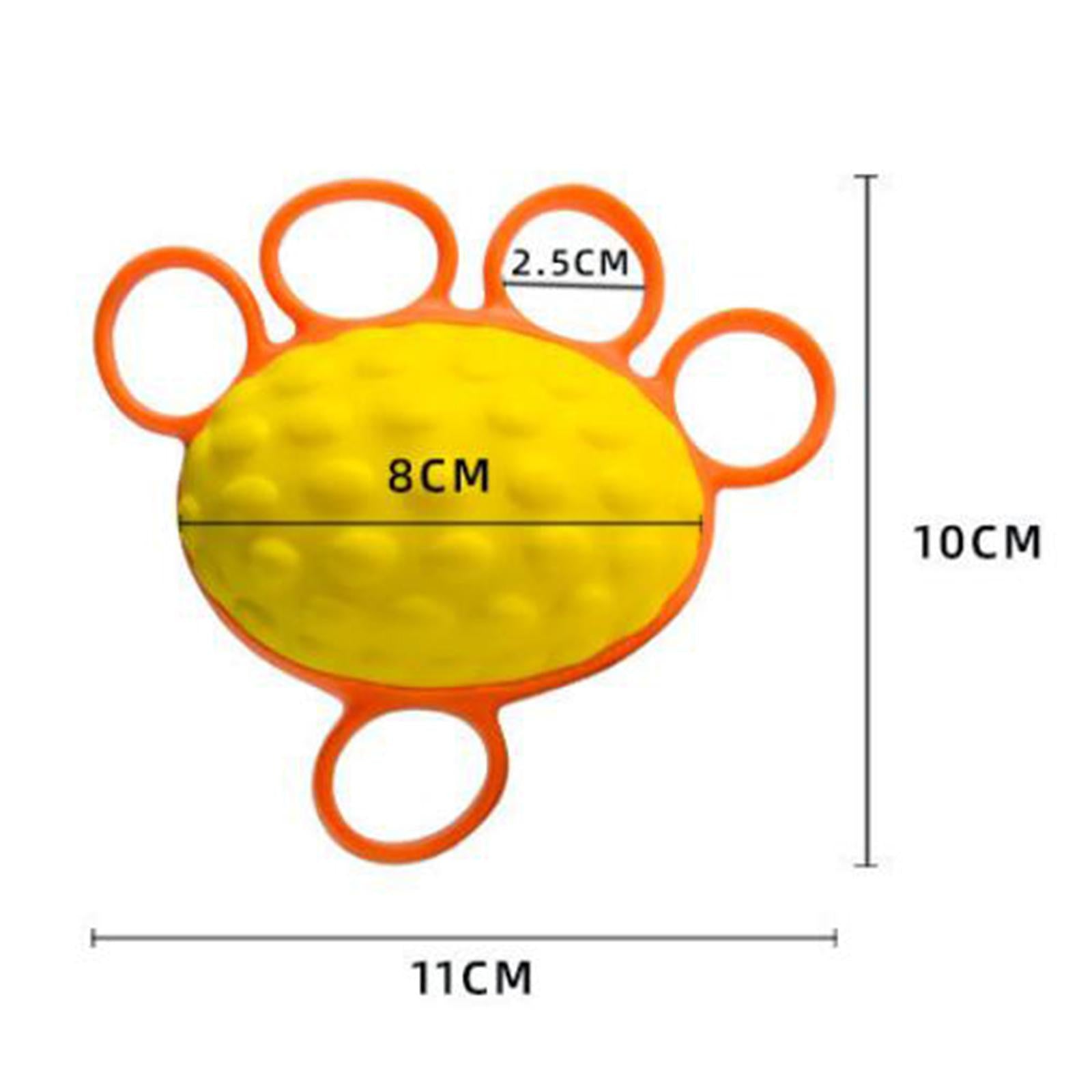 Hand Grip Ball Finger Force Training Oval for Elderly with five finger