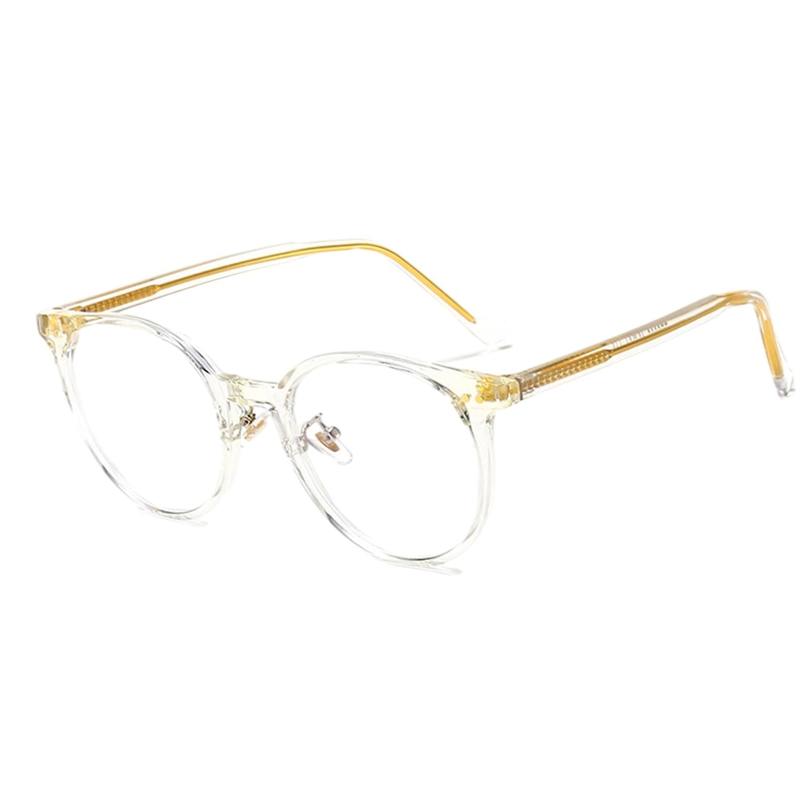 Light Blocking Glasses Anti Glare Computer Gaming Glasses for Men Women White