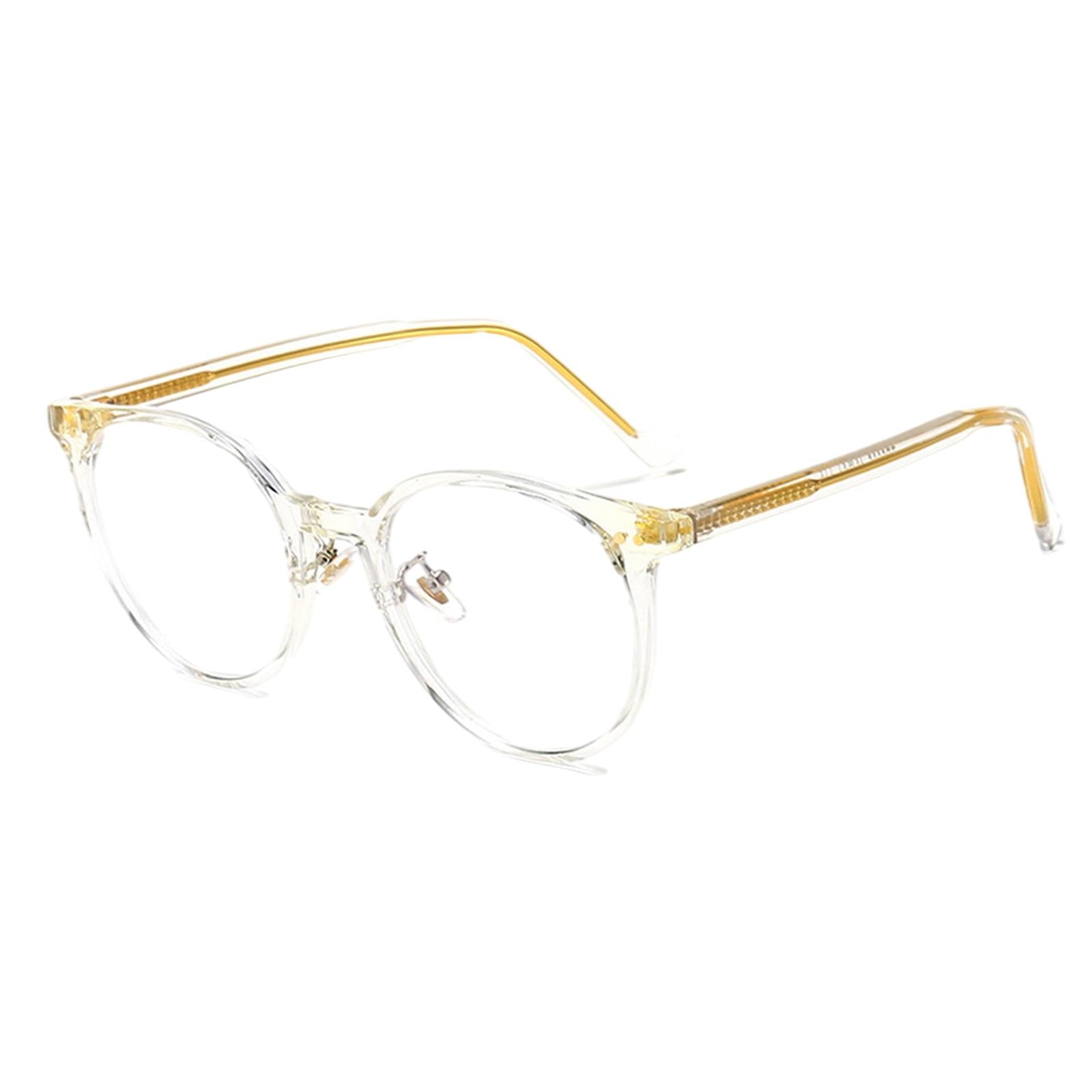 Light Blocking Glasses Anti Glare Computer Gaming Glasses for Men Women White