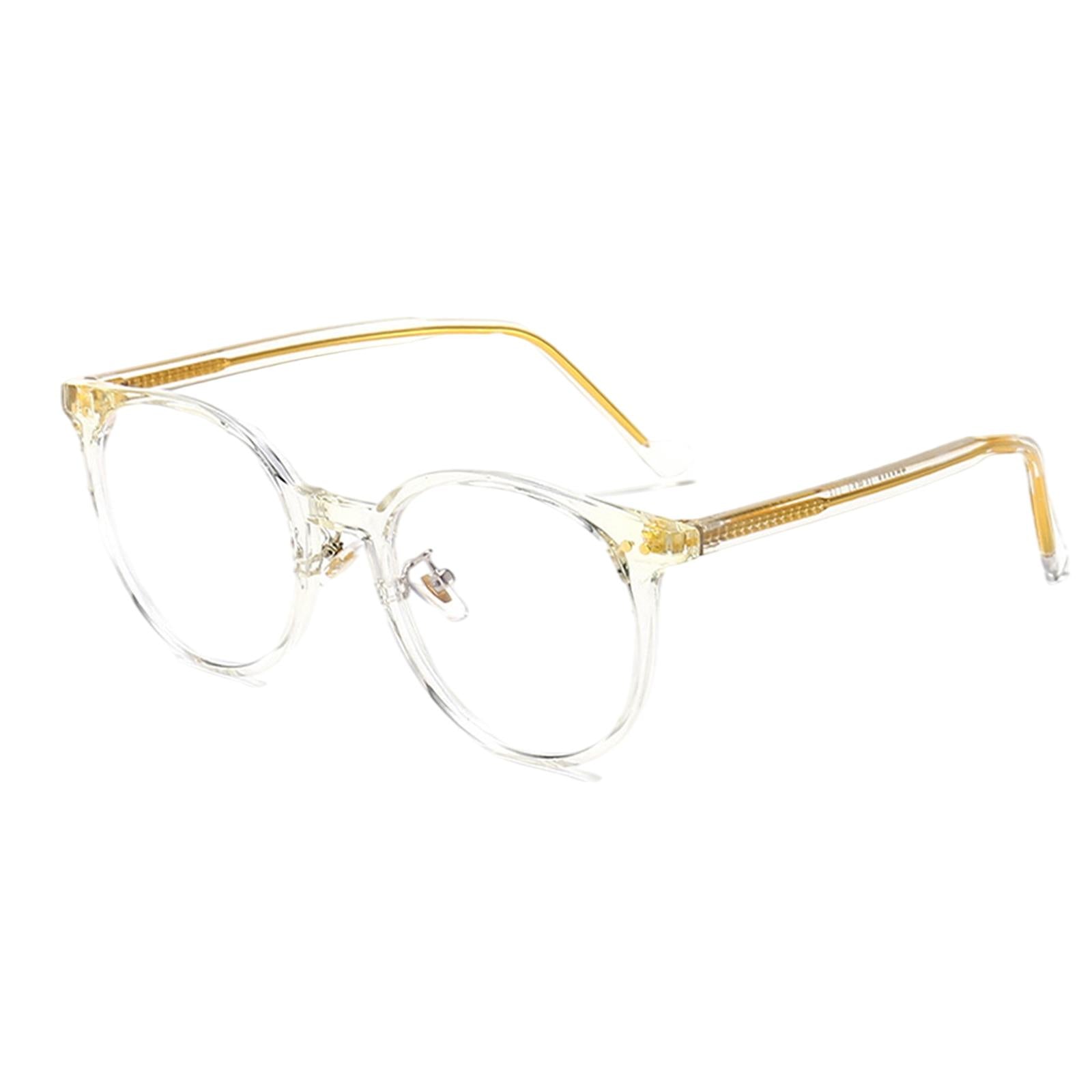 Light Blocking Glasses Anti Glare Computer Gaming Glasses for Men Women White