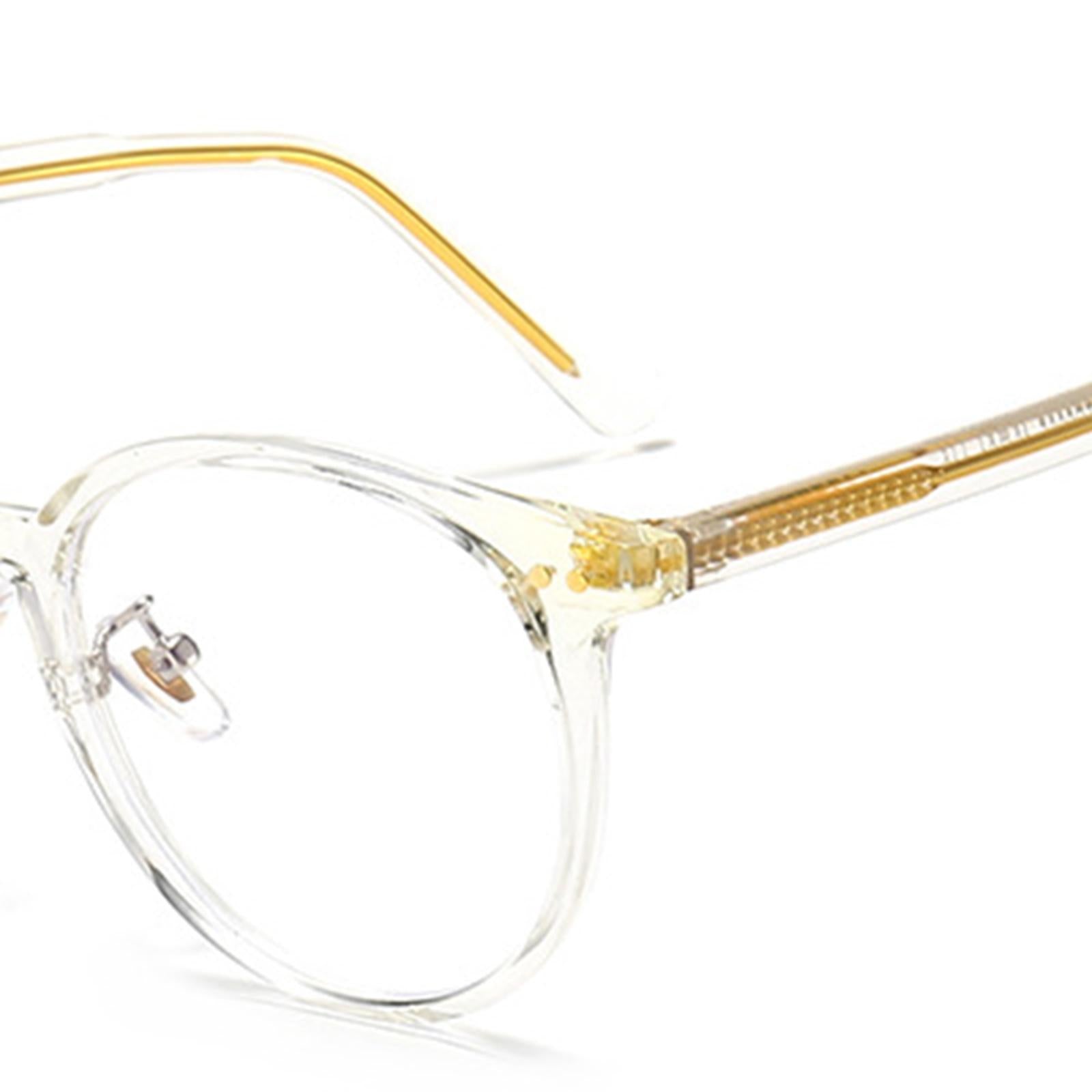 Light Blocking Glasses Anti Glare Computer Gaming Glasses for Men Women White