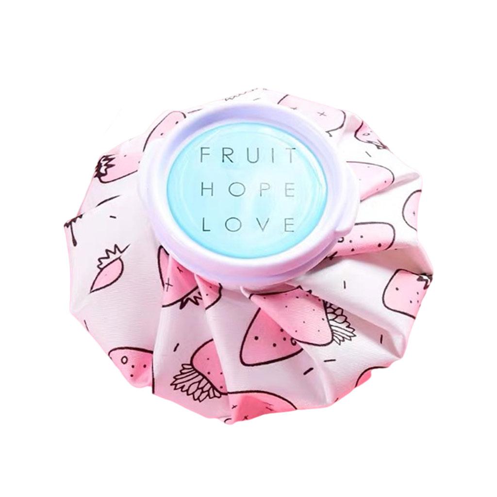 Hot Water Bottle Bag for Hand Warmer Menstrual Cramps Daily Home Supplies Strawberry