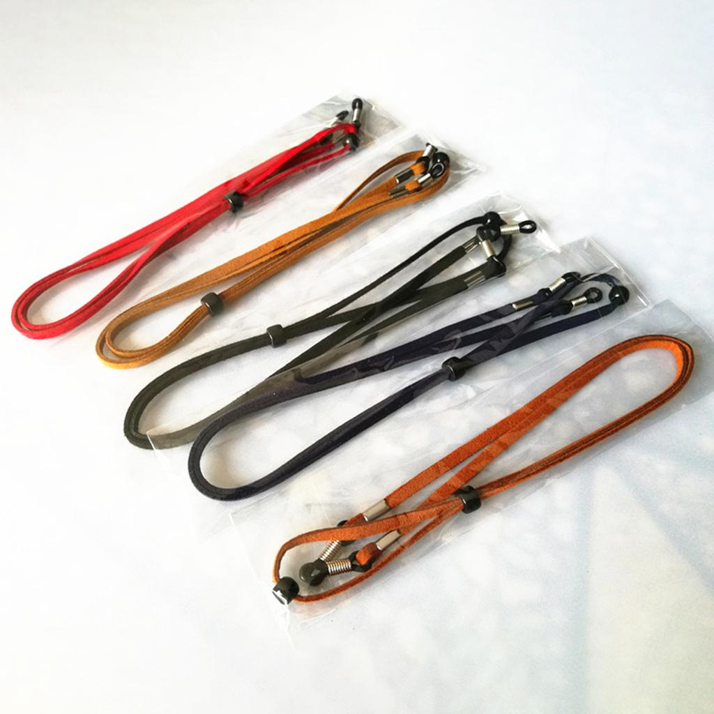 Eyeglass Strap Non-Slip Stretchy Universal Rope Eyewear Retainer Sports Light Brown
