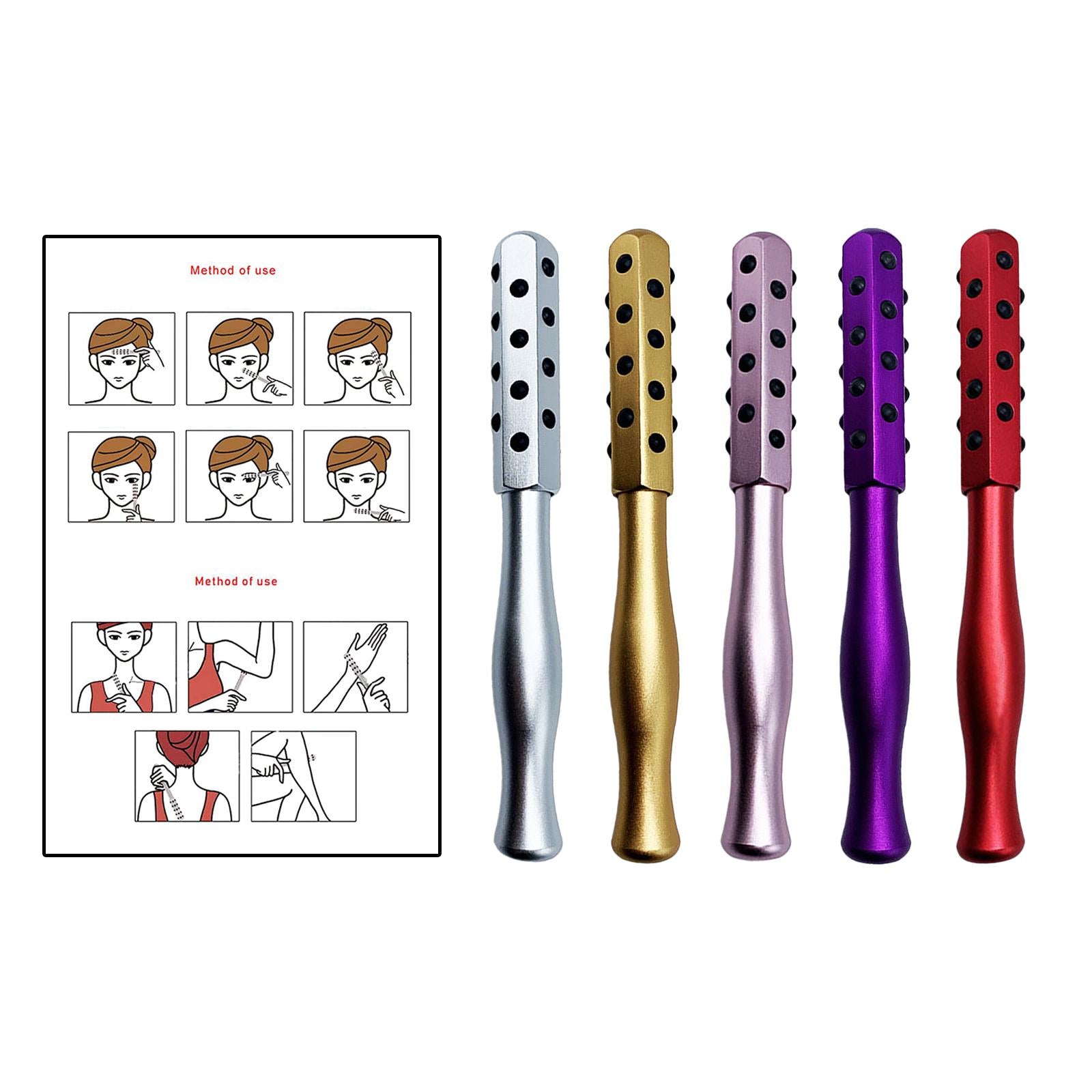 Facial Roller Neck Anti Ageing Skin Tool Face Lifting Beauty Roller Pink