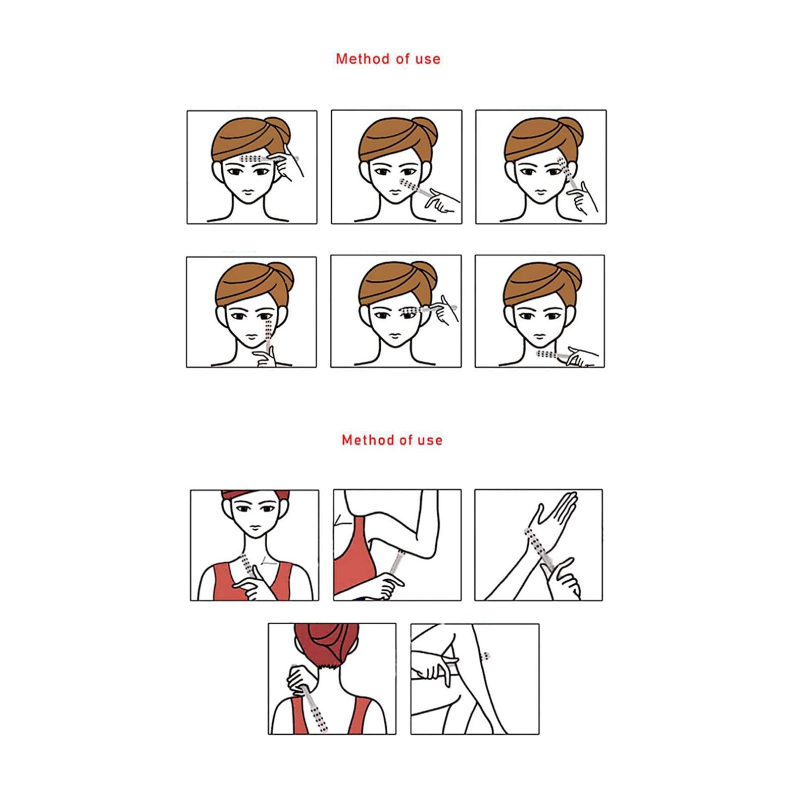 Facial Roller Neck Anti Ageing Skin Tool Face Lifting Beauty Roller Golden