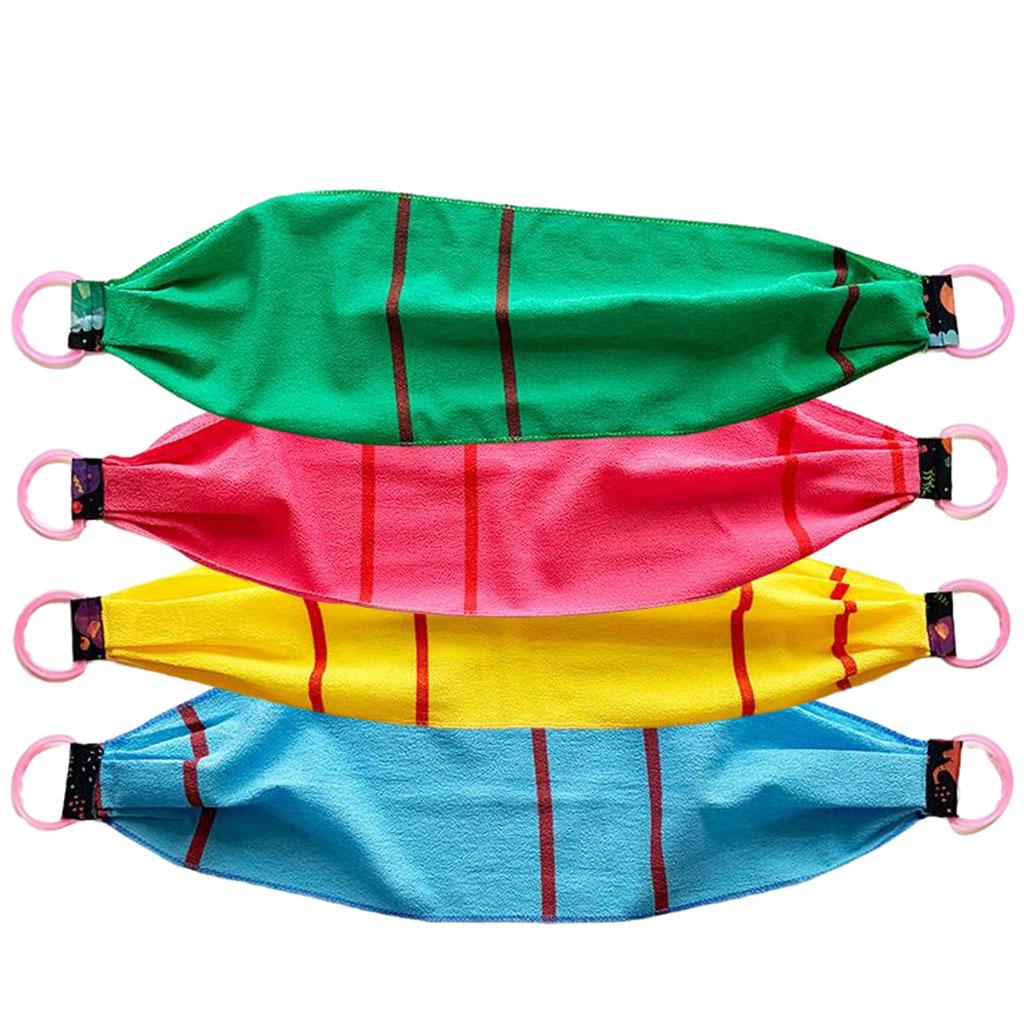 Exfoliating Washcloth Bath Towel Deep Clean Skin Back Scrub Massage Green