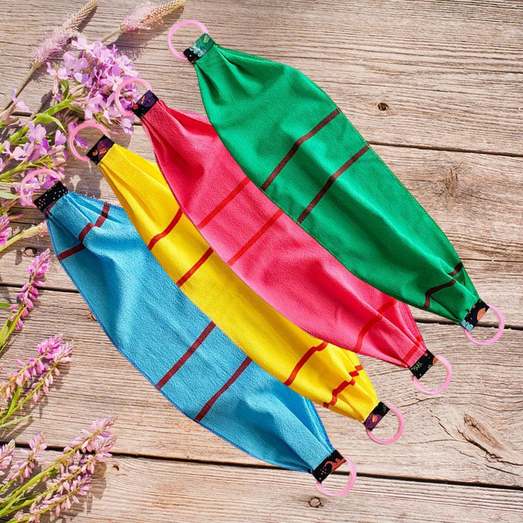 Exfoliating Washcloth Bath Towel Deep Clean Skin Back Scrub Massage Green