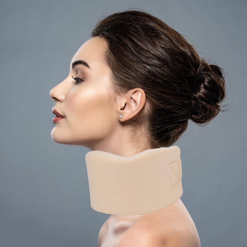 Soft Foam Neck Brace 3 Depth Stabilizes Aligns for Spine Office Home S"