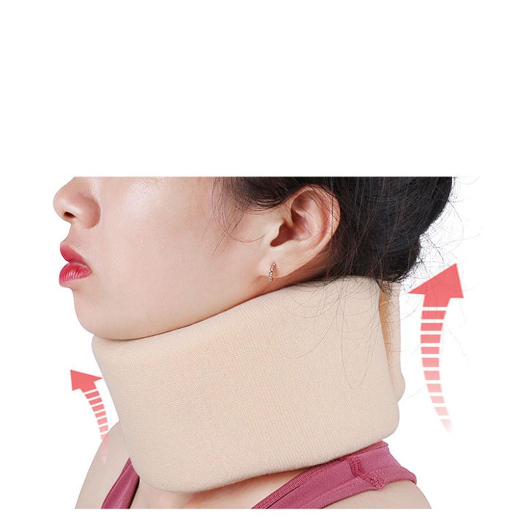 Soft Foam Neck Brace 3 Depth Stabilizes Aligns for Spine Office Home M"