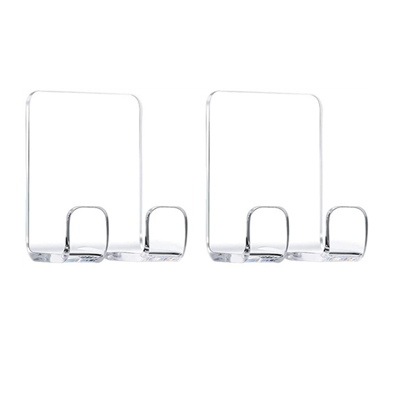 Razor Rack Hook Set Multi Purpose for Household Storage Holders transparent