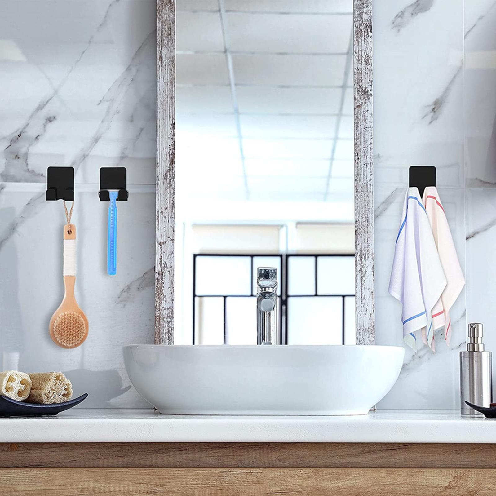 Razor Rack Hook Set Multi Purpose for Household Storage Holders black