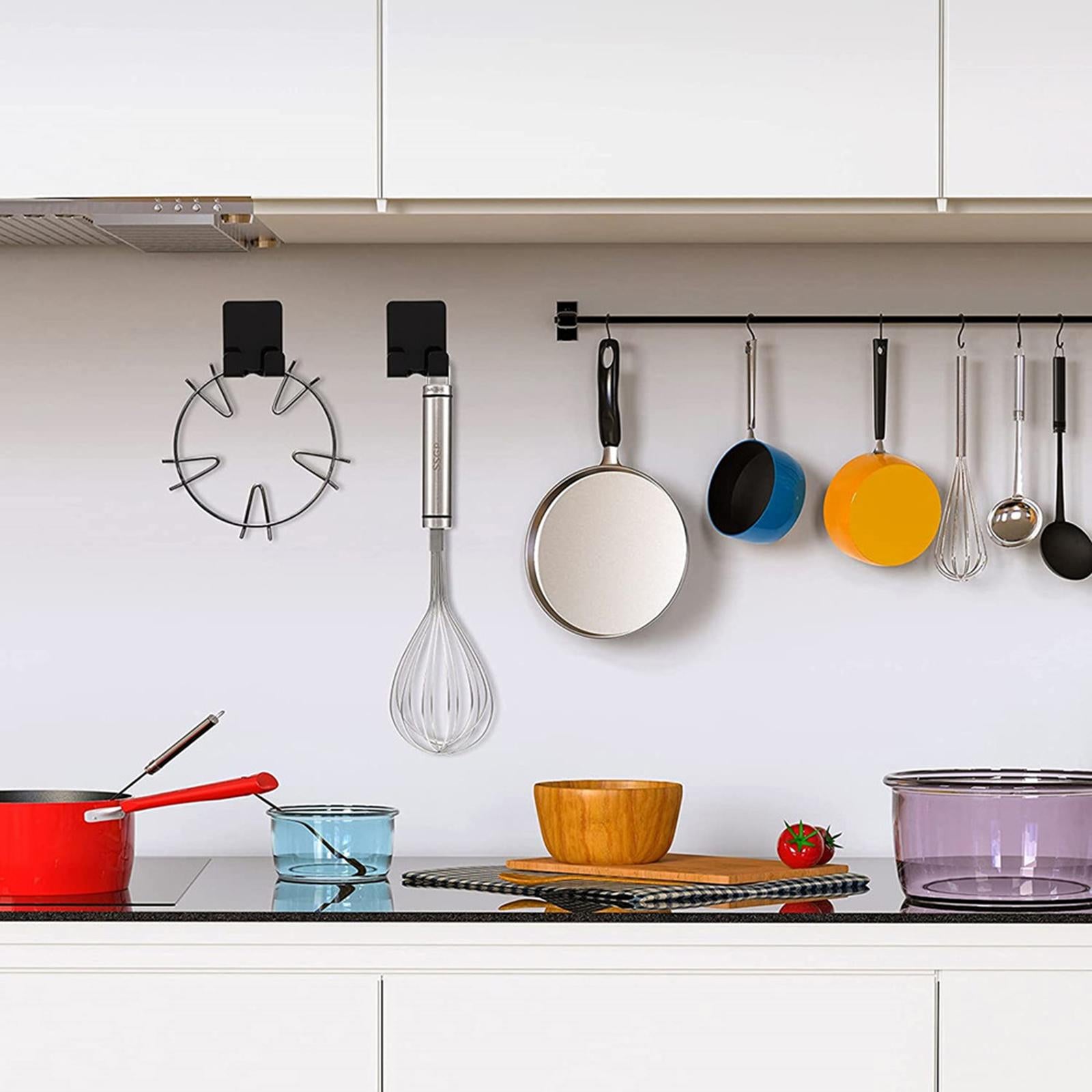 Razor Rack Hook Set Multi Purpose for Household Storage Holders black