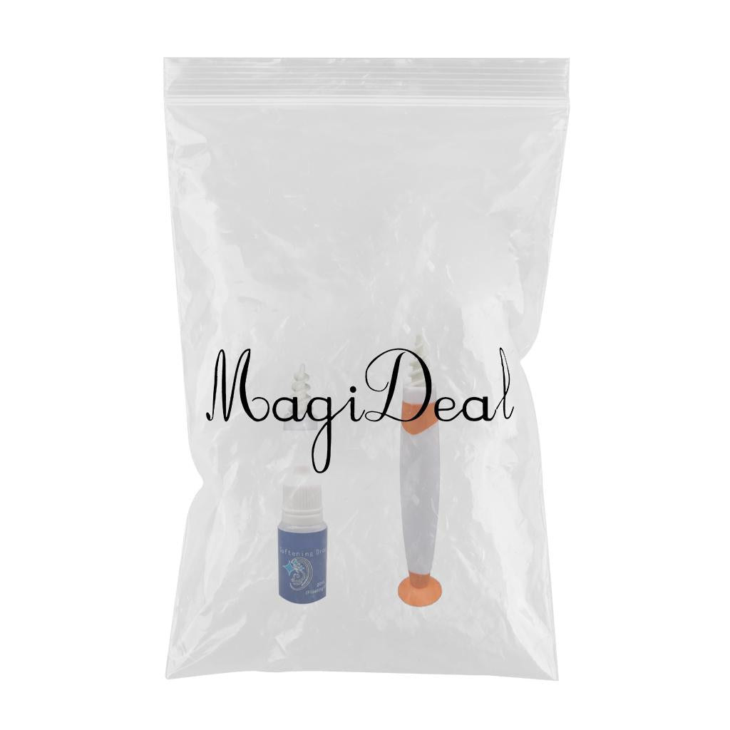 Safe Ear Wax Remover Ear Plugs Hearing Aid Health Soft Reusable for Kids Orange