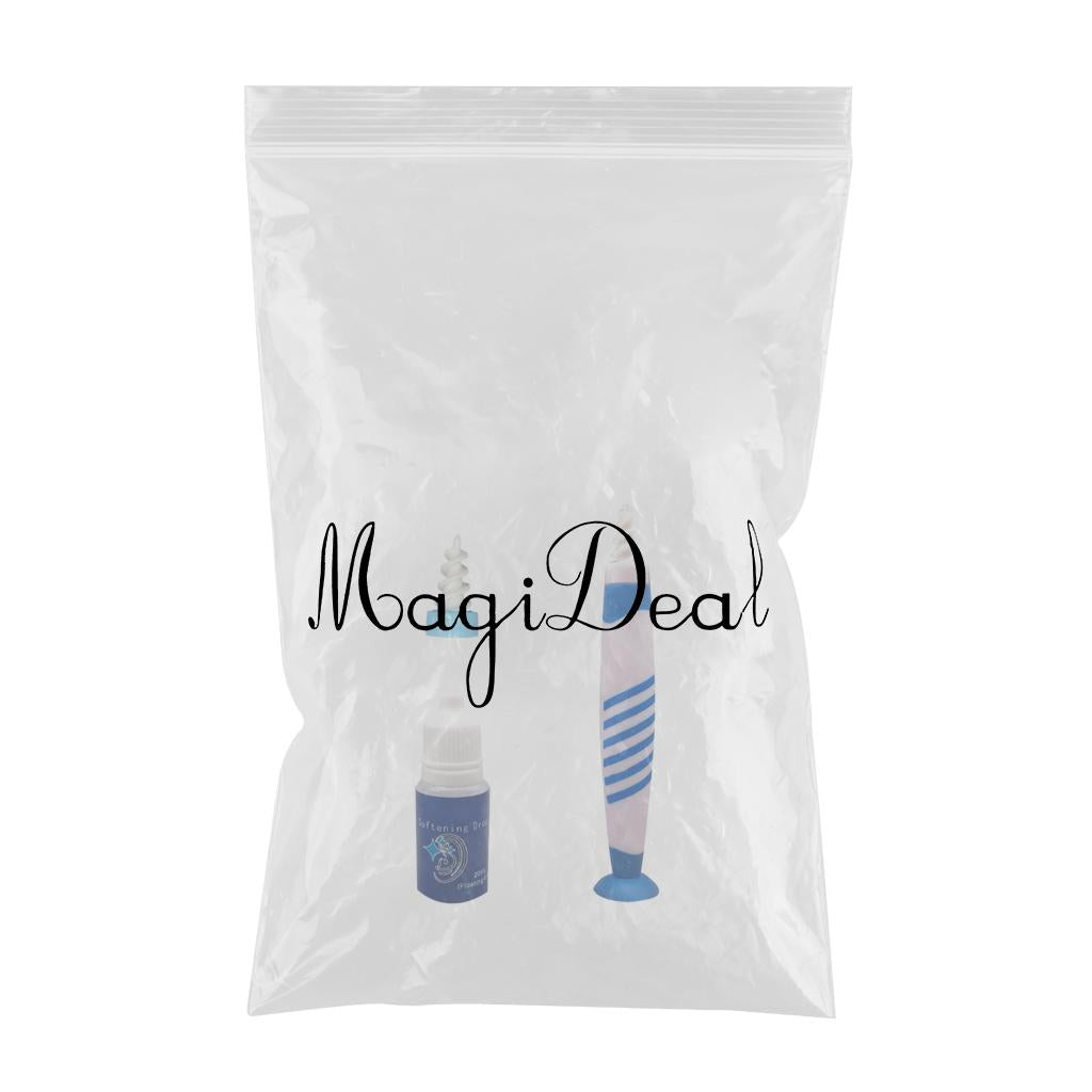 Safe Ear Wax Remover Ear Plugs Hearing Aid Health Soft Reusable for Kids Blue Stripe