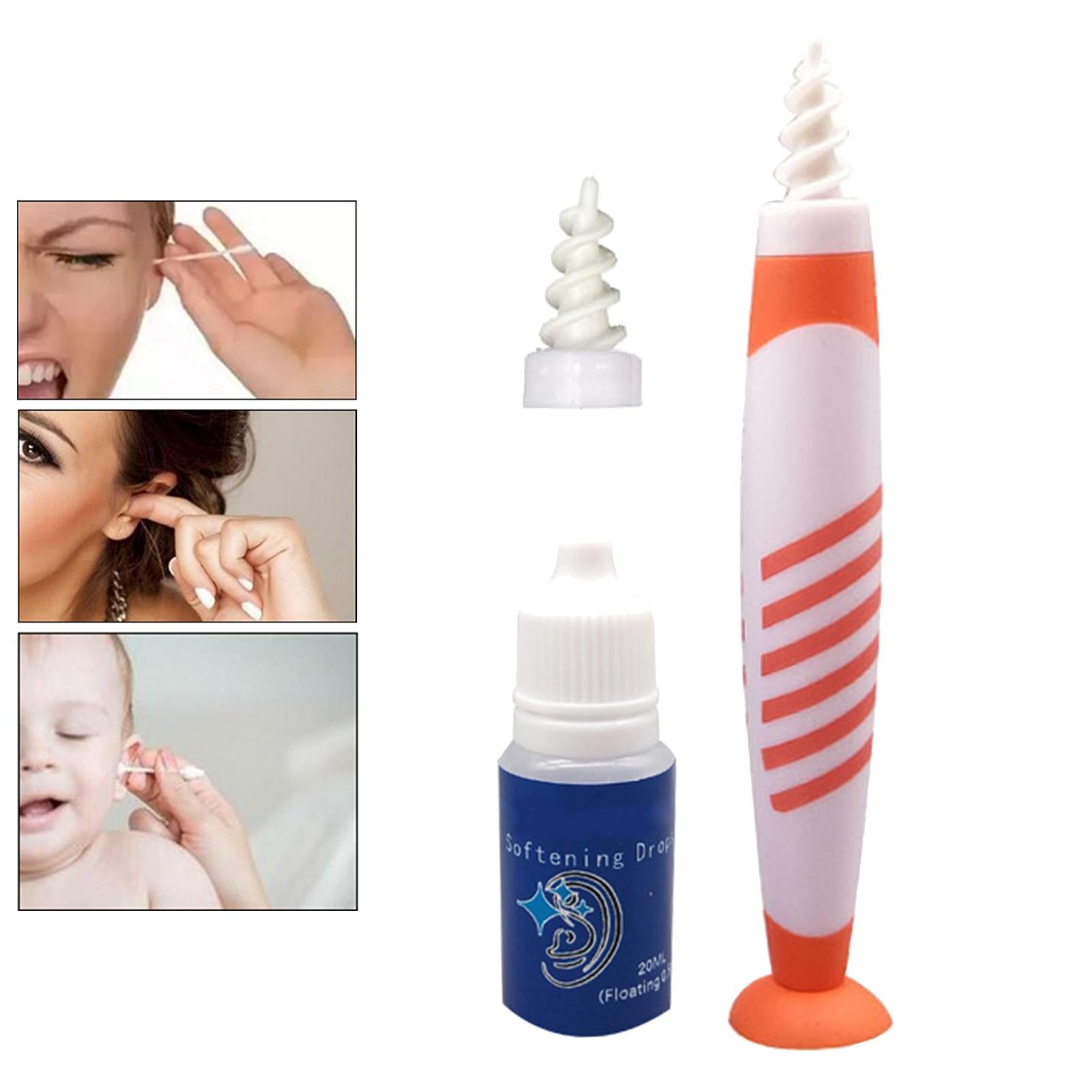 Safe Ear Wax Remover Ear Plugs Hearing Aid Health Soft Reusable for Kids Orange Stripe