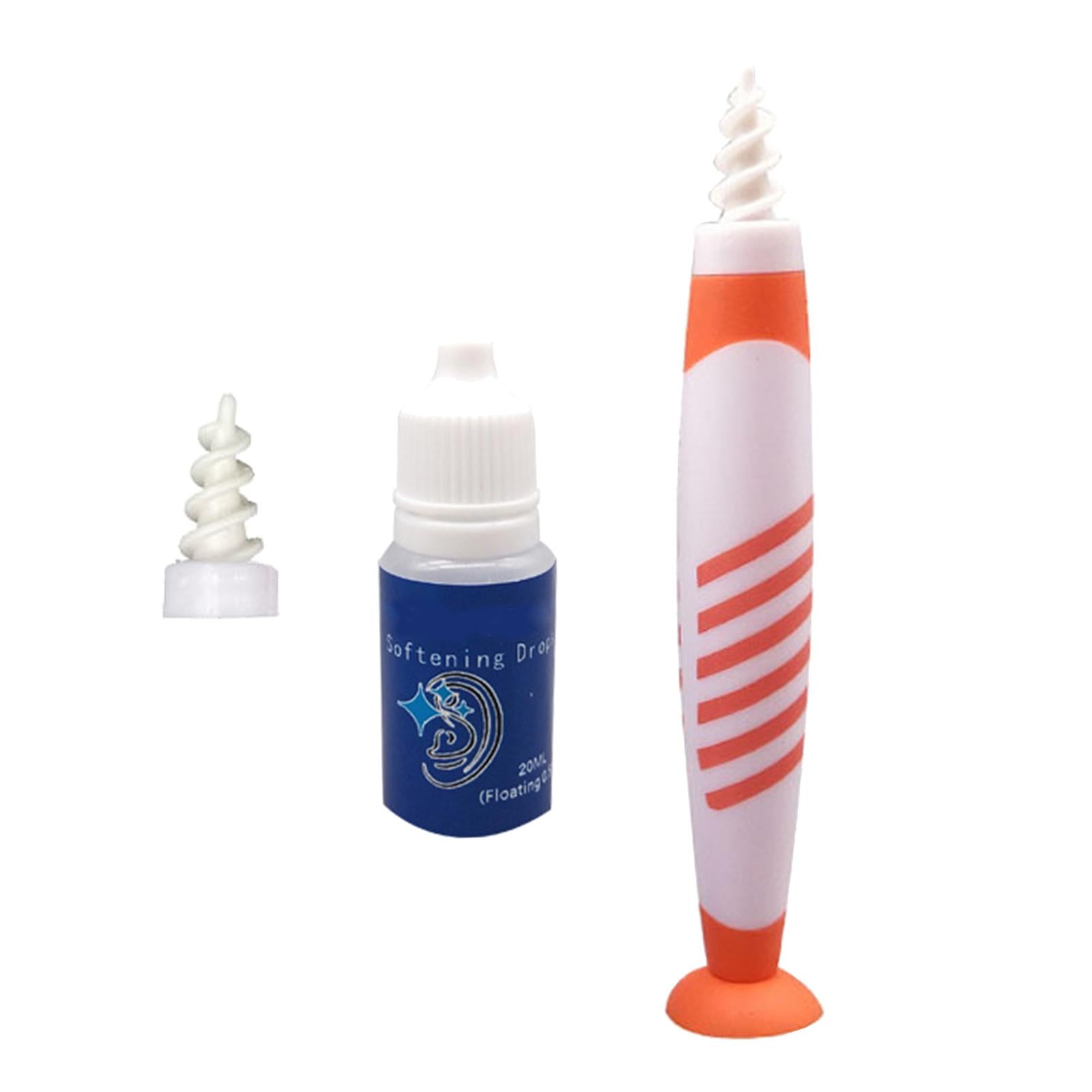 Safe Ear Wax Remover Ear Plugs Hearing Aid Health Soft Reusable for Kids Orange Stripe