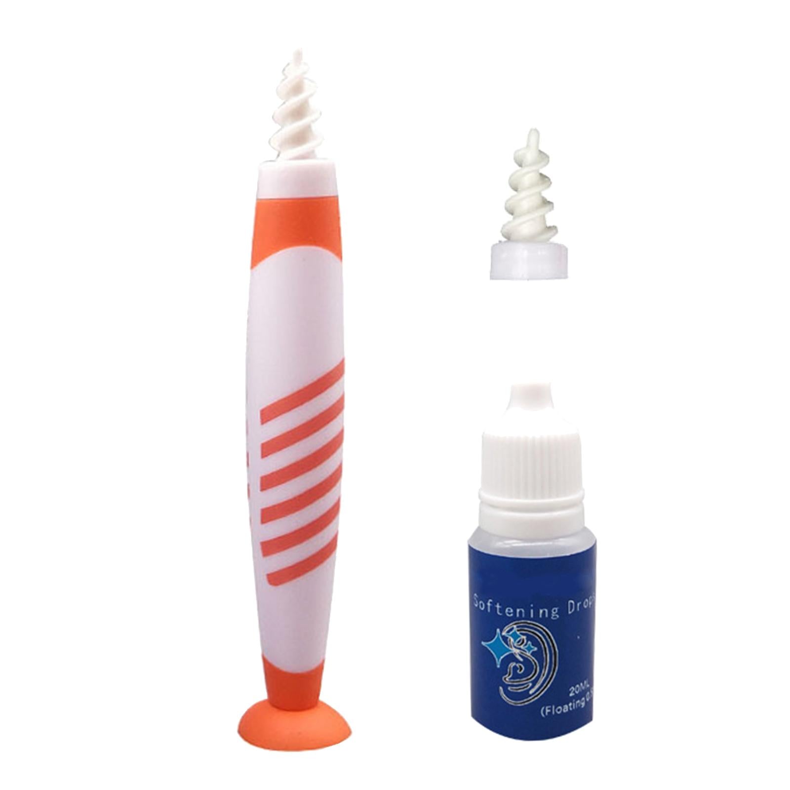Safe Ear Wax Remover Ear Plugs Hearing Aid Health Soft Reusable for Kids Orange Stripe