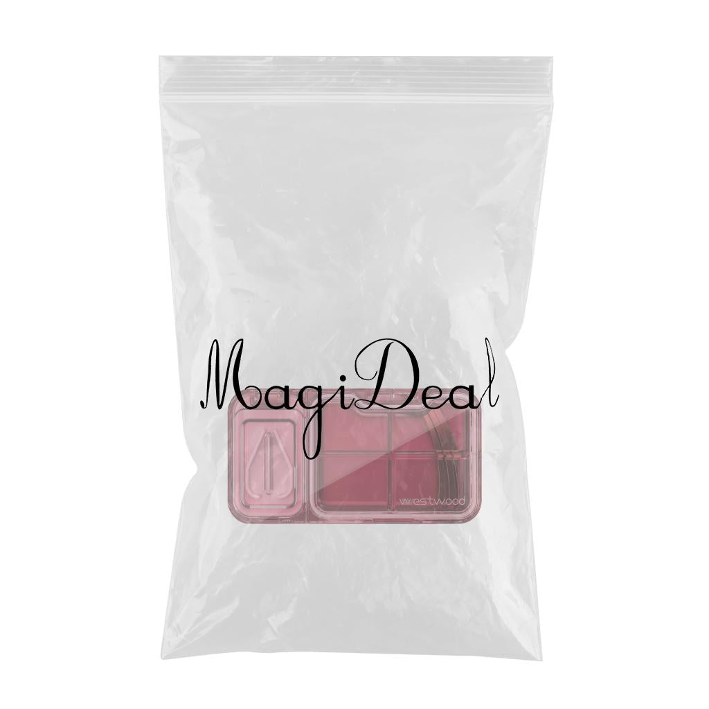 Portable Medicine Pill Box Moisture Proof for Pills Cut pill box red