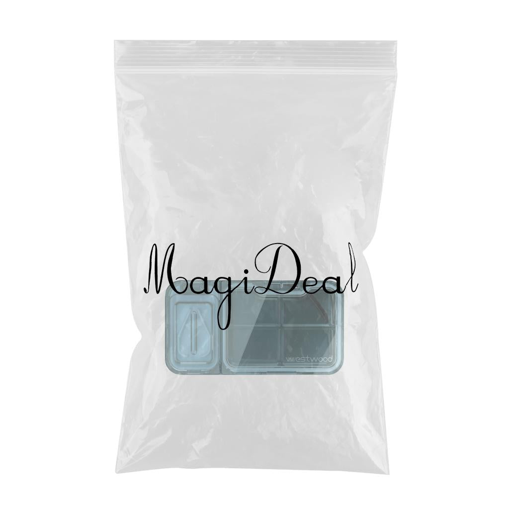 Portable Medicine Pill Box Moisture Proof for Pills Cut pill box blue