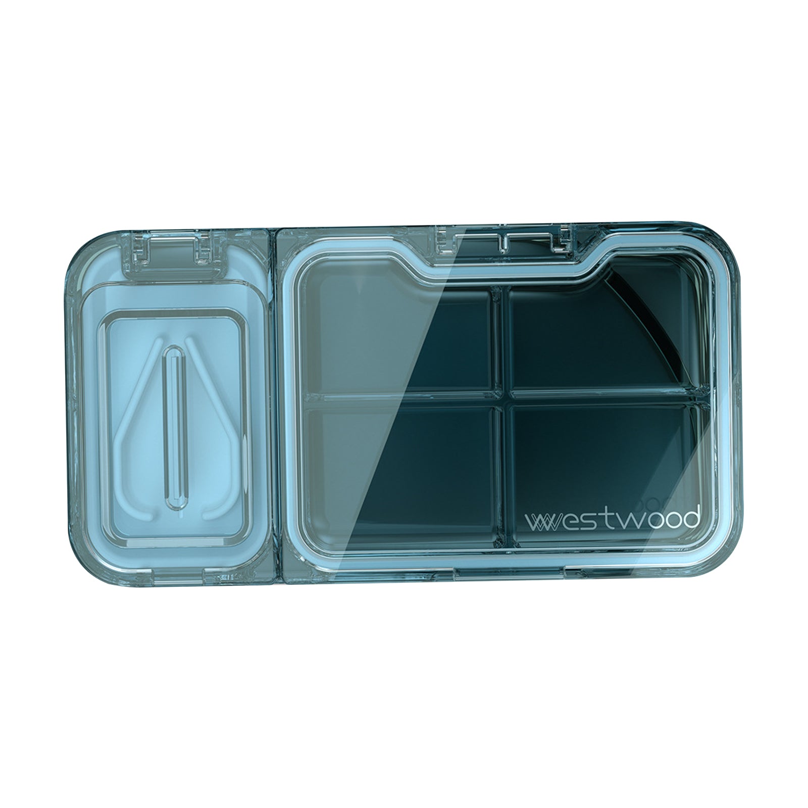 Portable Medicine Pill Box Moisture Proof for Pills Cut pill box blue