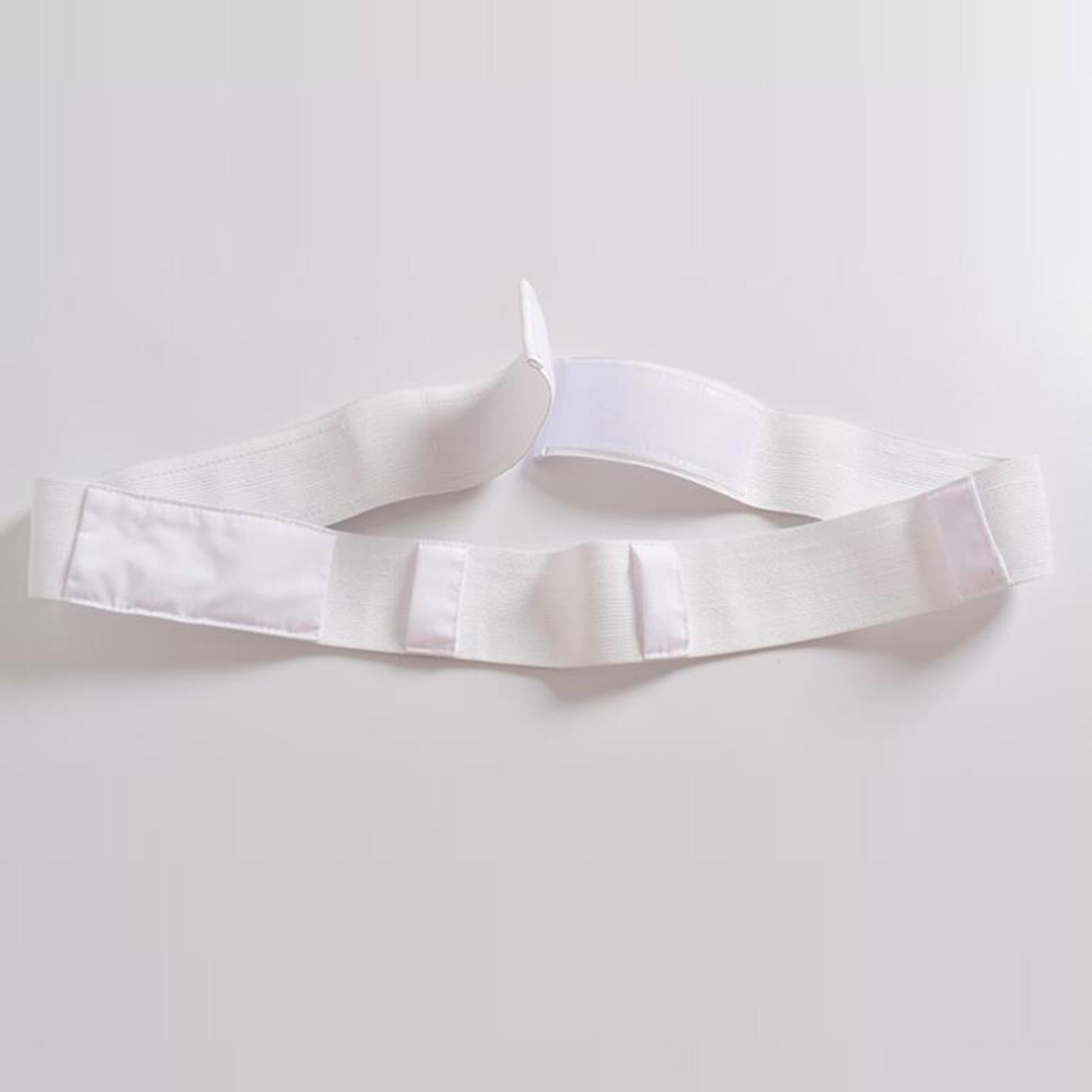 Abdominal Dialysis Belt Adjustable Soft for Peritoneal Women Men White S