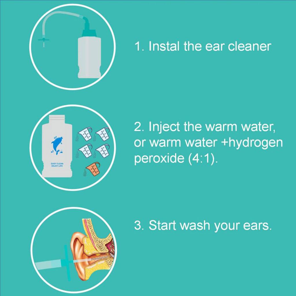 Ear Wax Removal Tool Flushing Tools Ear Cleaning Kit for Safe & Effective