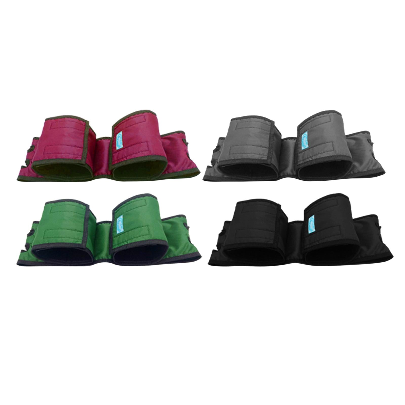 Wheelchair Footrest Leg Support Straps Adjustable for Elderly Adult Red