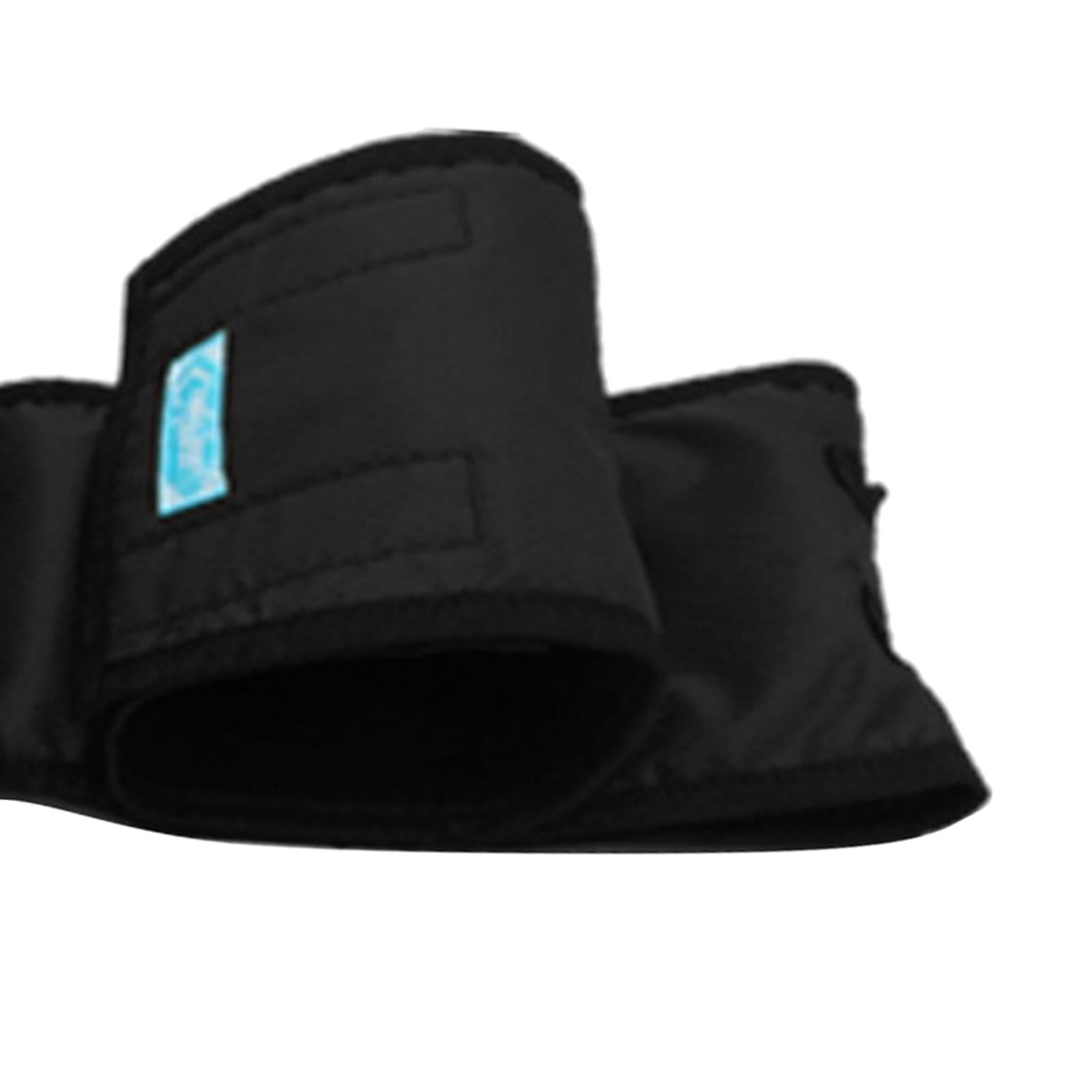 Wheelchair Footrest Leg Support Straps Adjustable for Elderly Adult Black