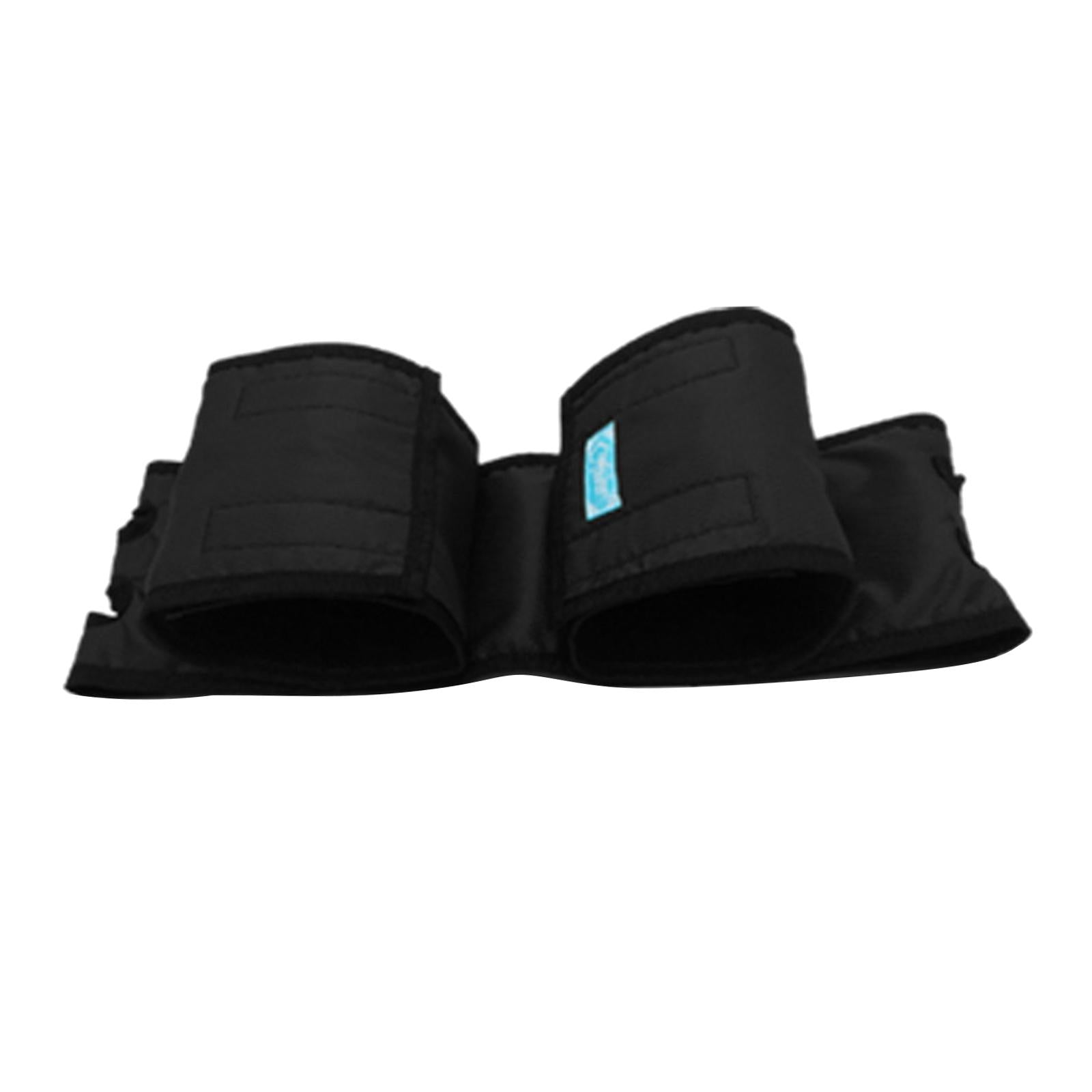 Wheelchair Footrest Leg Support Straps Adjustable for Elderly Adult Black