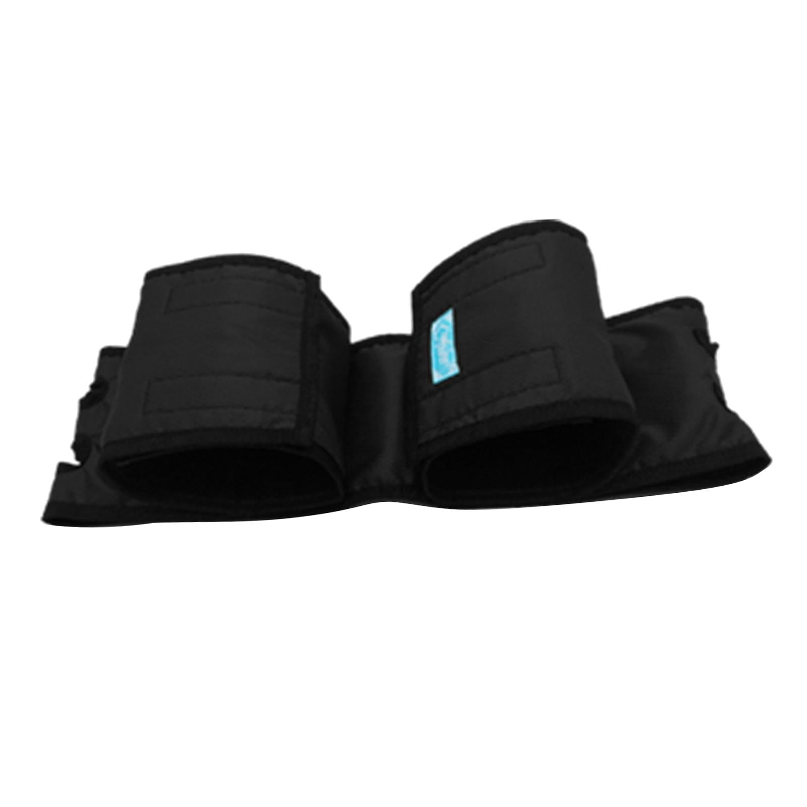 Wheelchair Footrest Leg Support Straps Adjustable for Elderly Adult Black