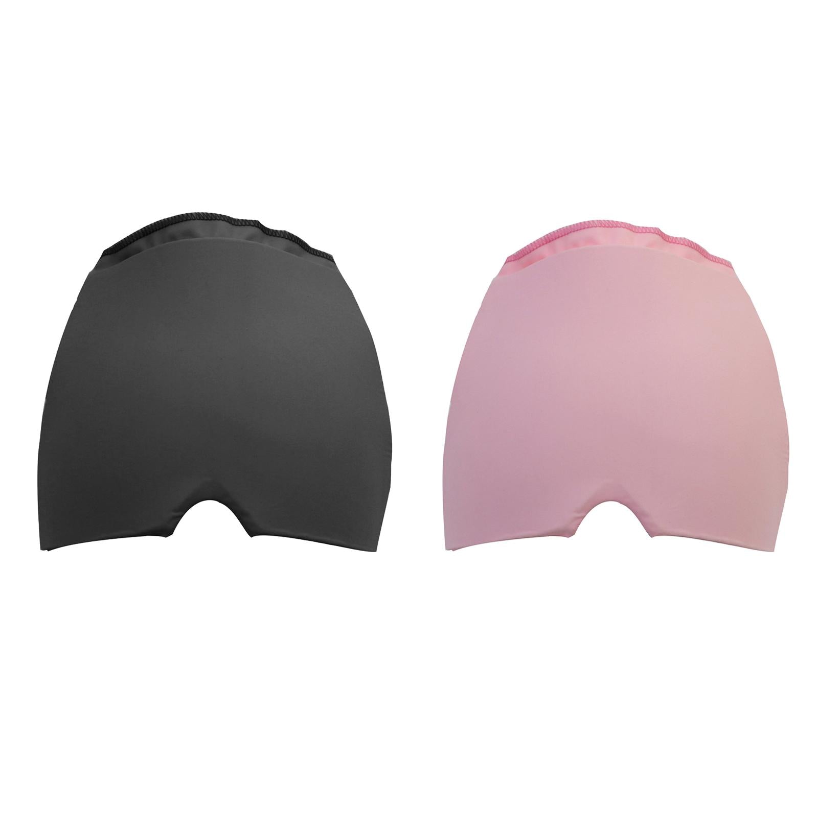 Ice Pack Head Wrap Adjustable Top and Side for Migraine Pain Relieving Black