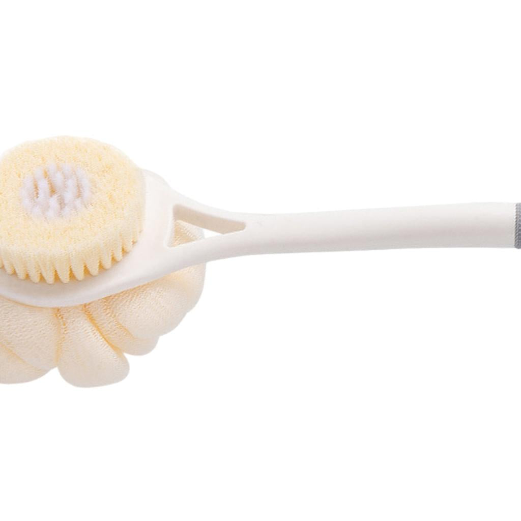 Bath Brush Exfoliating Body Clean Gentle Massage for Shower Adult Men white