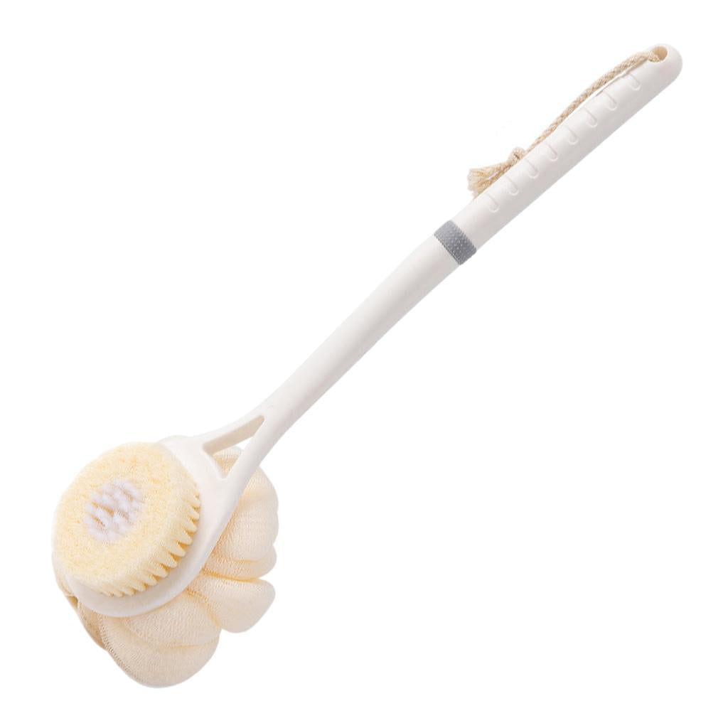 Bath Brush Exfoliating Body Clean Gentle Massage for Shower Adult Men white