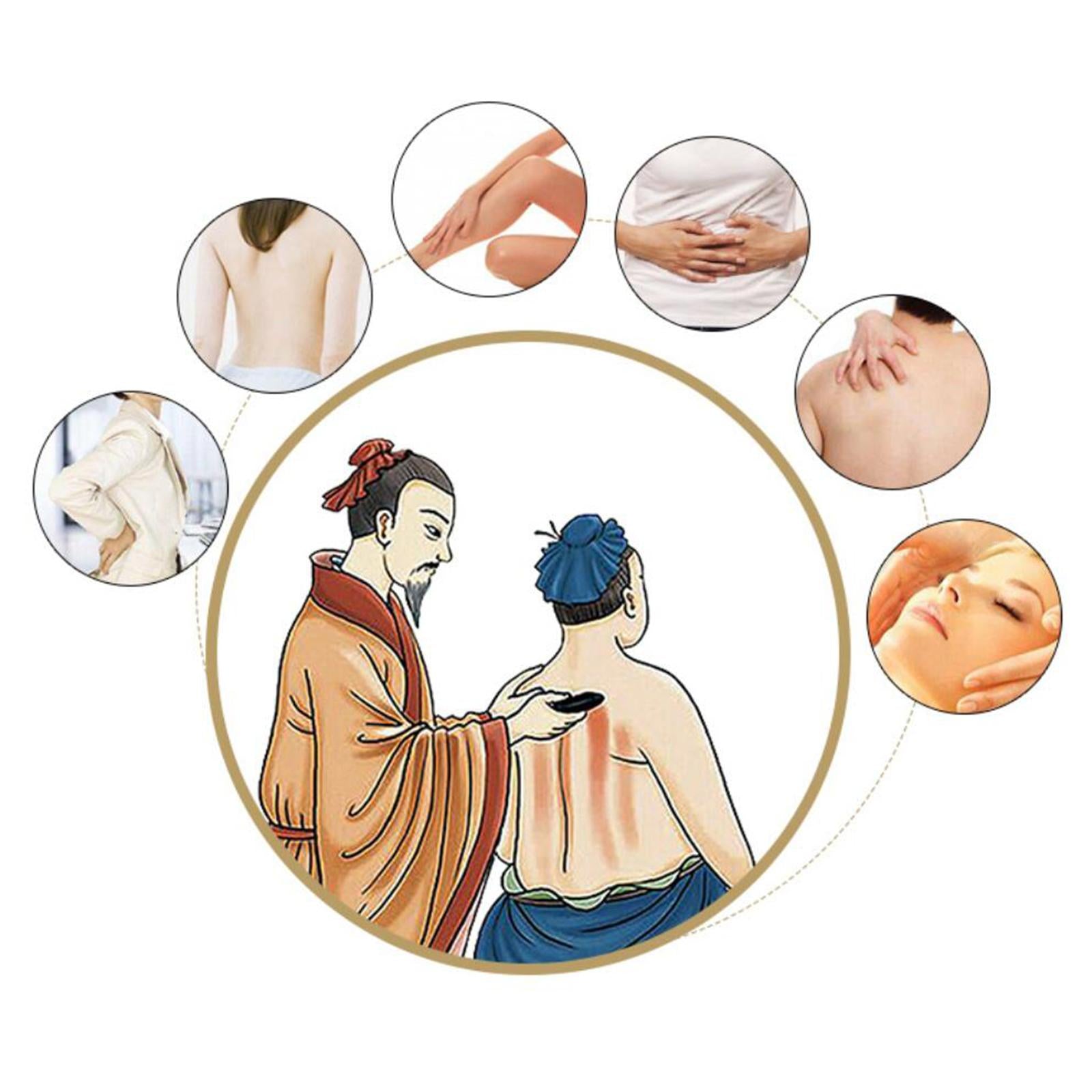 Scraping Board Skincare Sets for Shoulders Feet Relieve Muscle Tensions Red