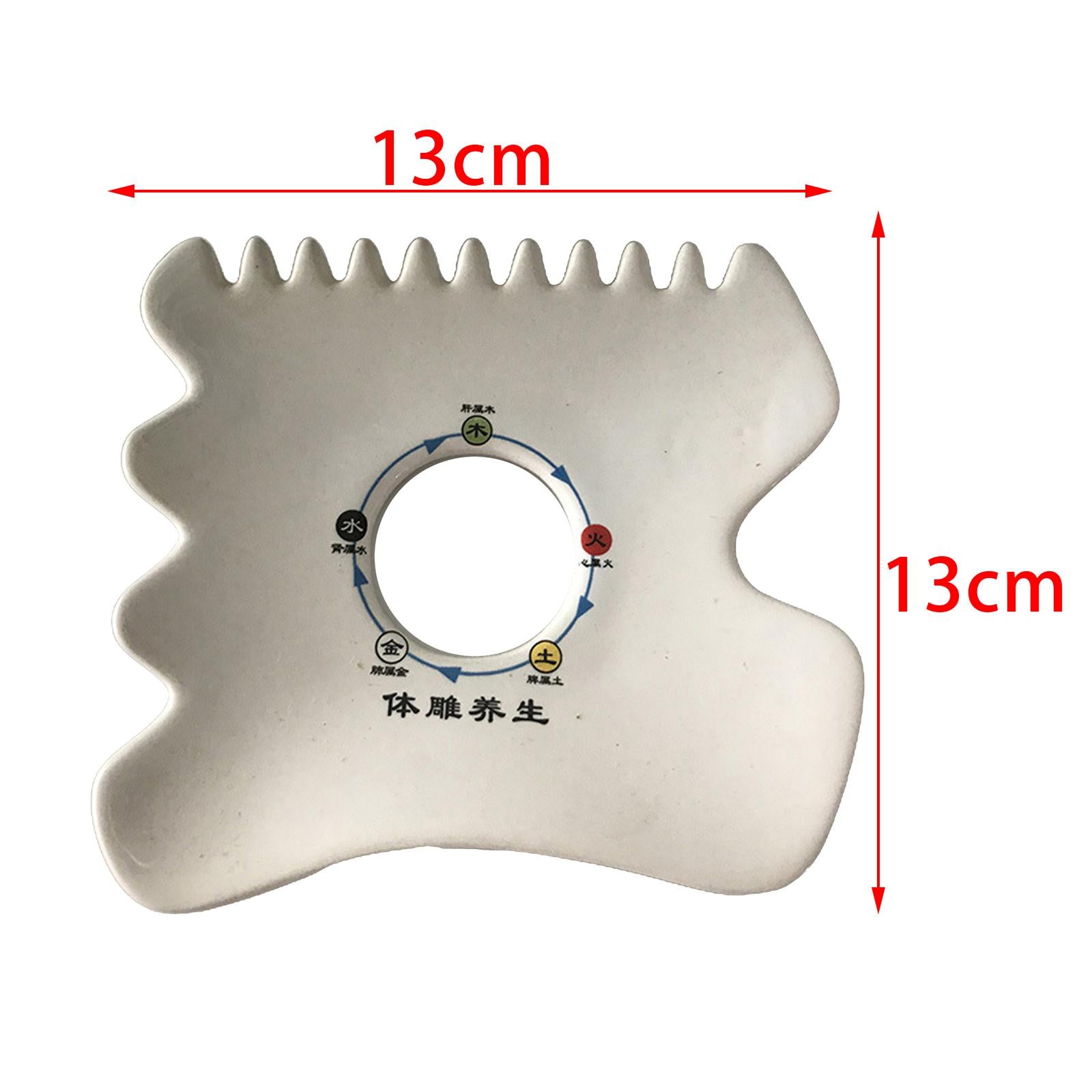 Scraping Board Skincare Sets for Shoulders Feet Relieve Muscle Tensions White