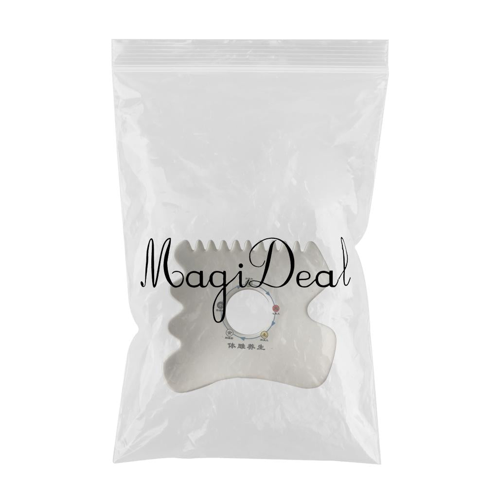 Scraping Board Skincare Sets for Shoulders Feet Relieve Muscle Tensions White